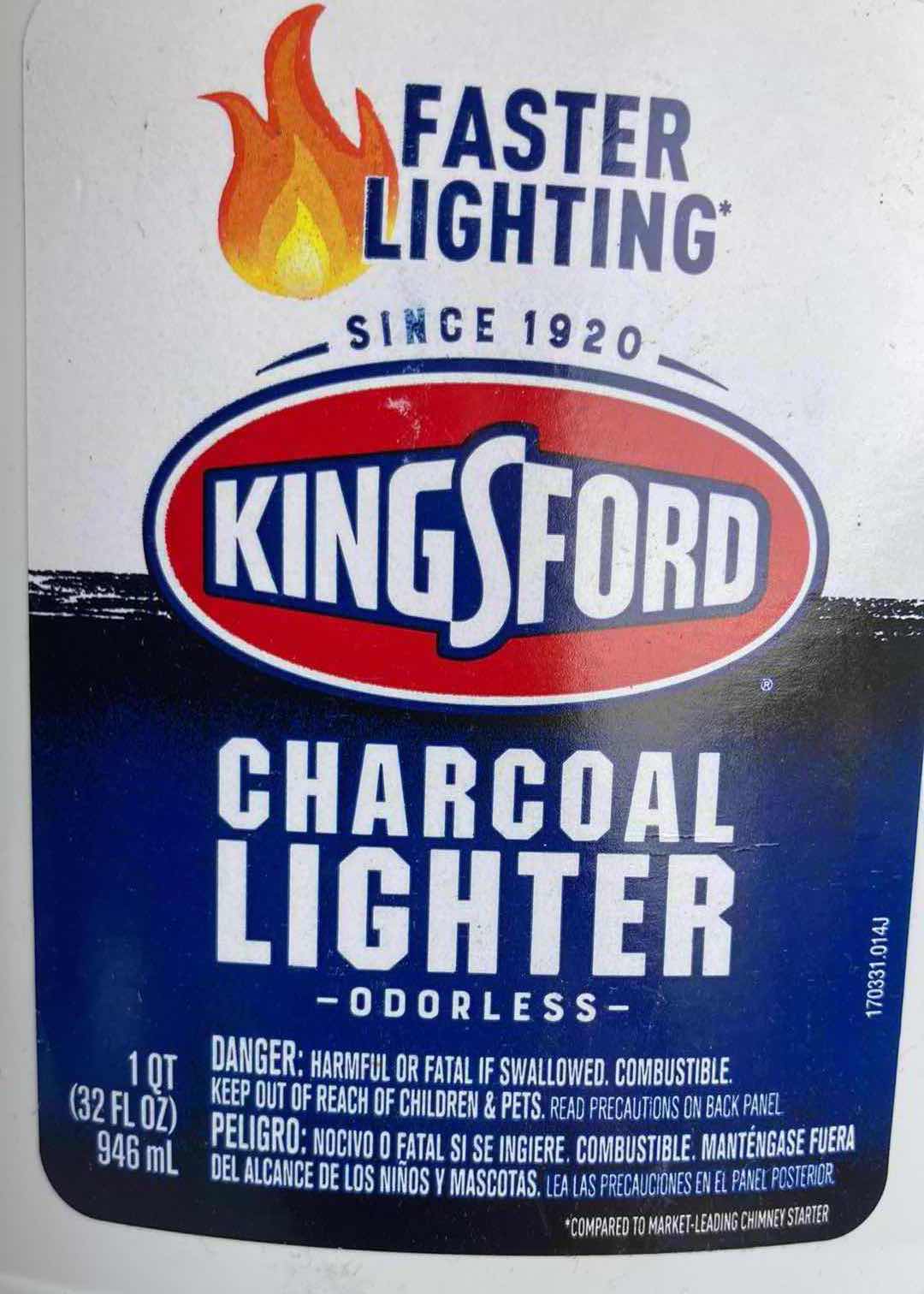 Photo 1 of NEW KINGSFORD BBQ GRILL CHARCOAL LIGHTER FLUID 32FLOZ (2)