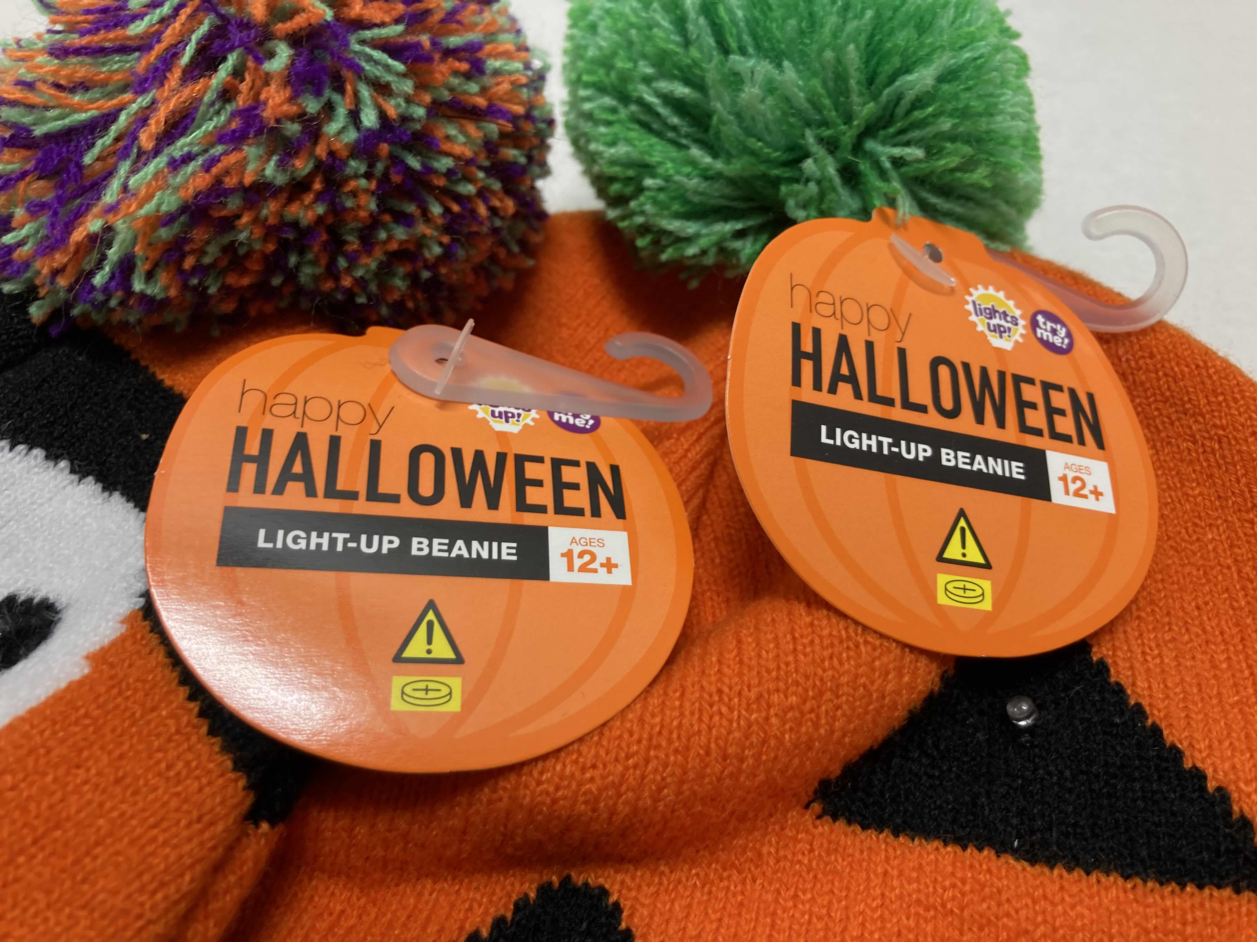 Photo 1 of NEW HAPPY HALLOWEEN PAJAMA PANTS, LIGHT-UP BEANIE & SOCK SET