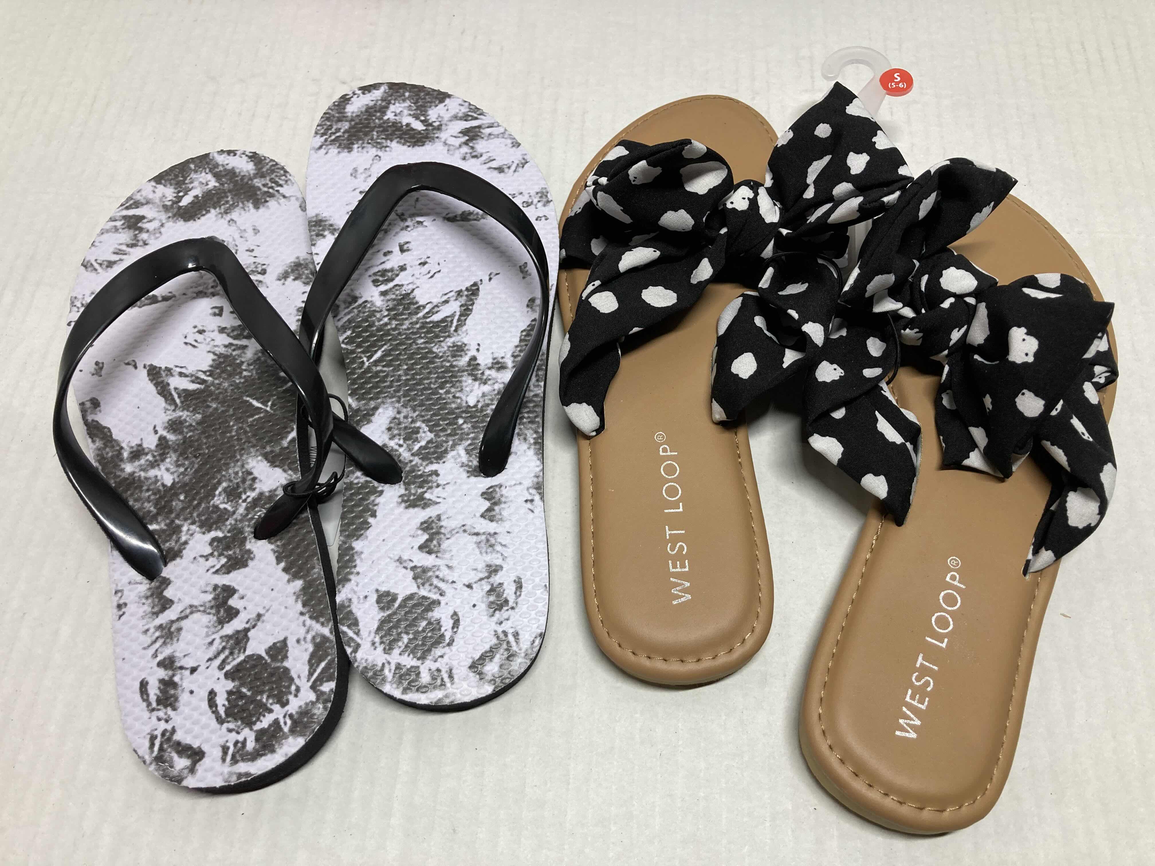 Photo 1 of NEW WEST LOOP SANDALS WOMENS SIZE S 5-6 (4)