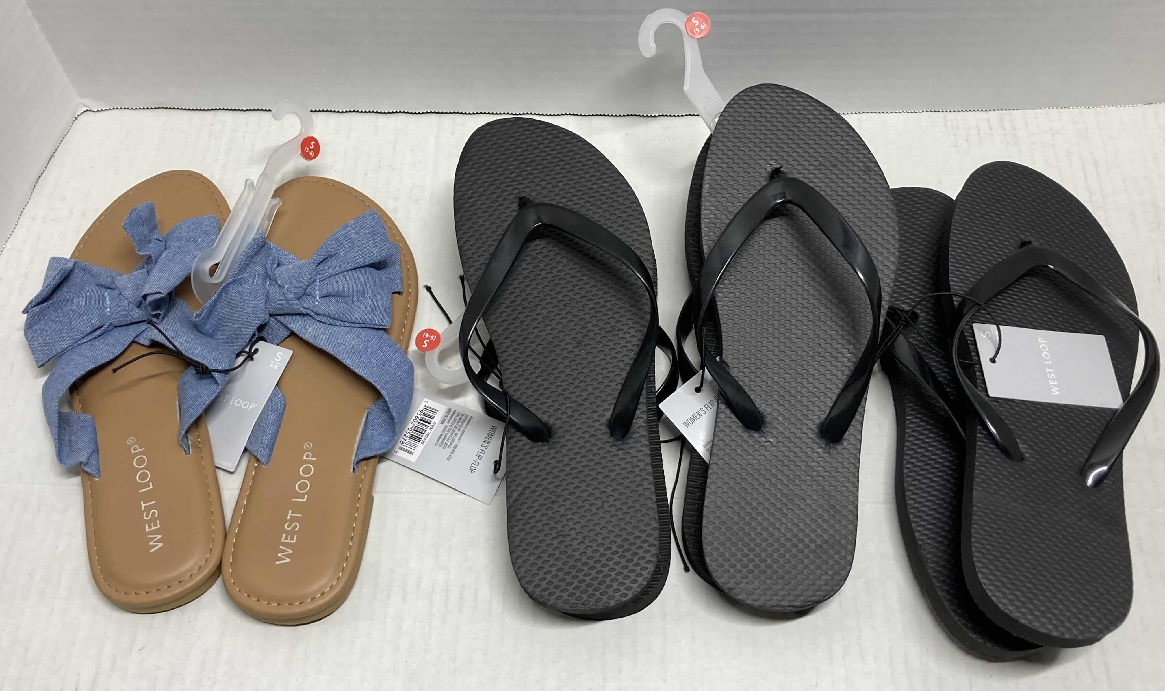 Photo 1 of NEW WEST LOOP SANDALS WOMENS SIZE S 5-6 (12)