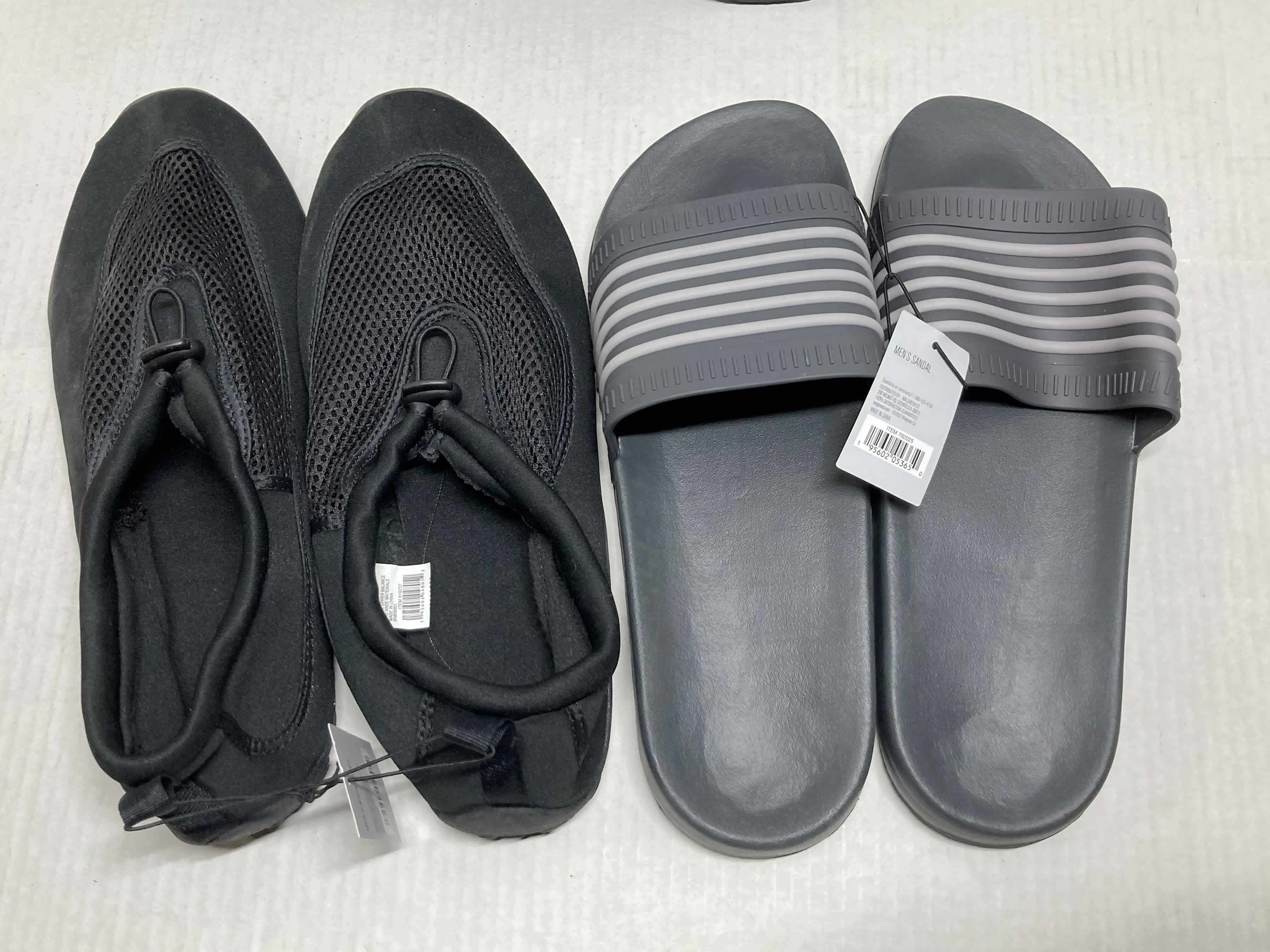 Photo 1 of NEW WEST LOOP SANDALS & AQUA SHOES MENS SIZE XL 13 (4)