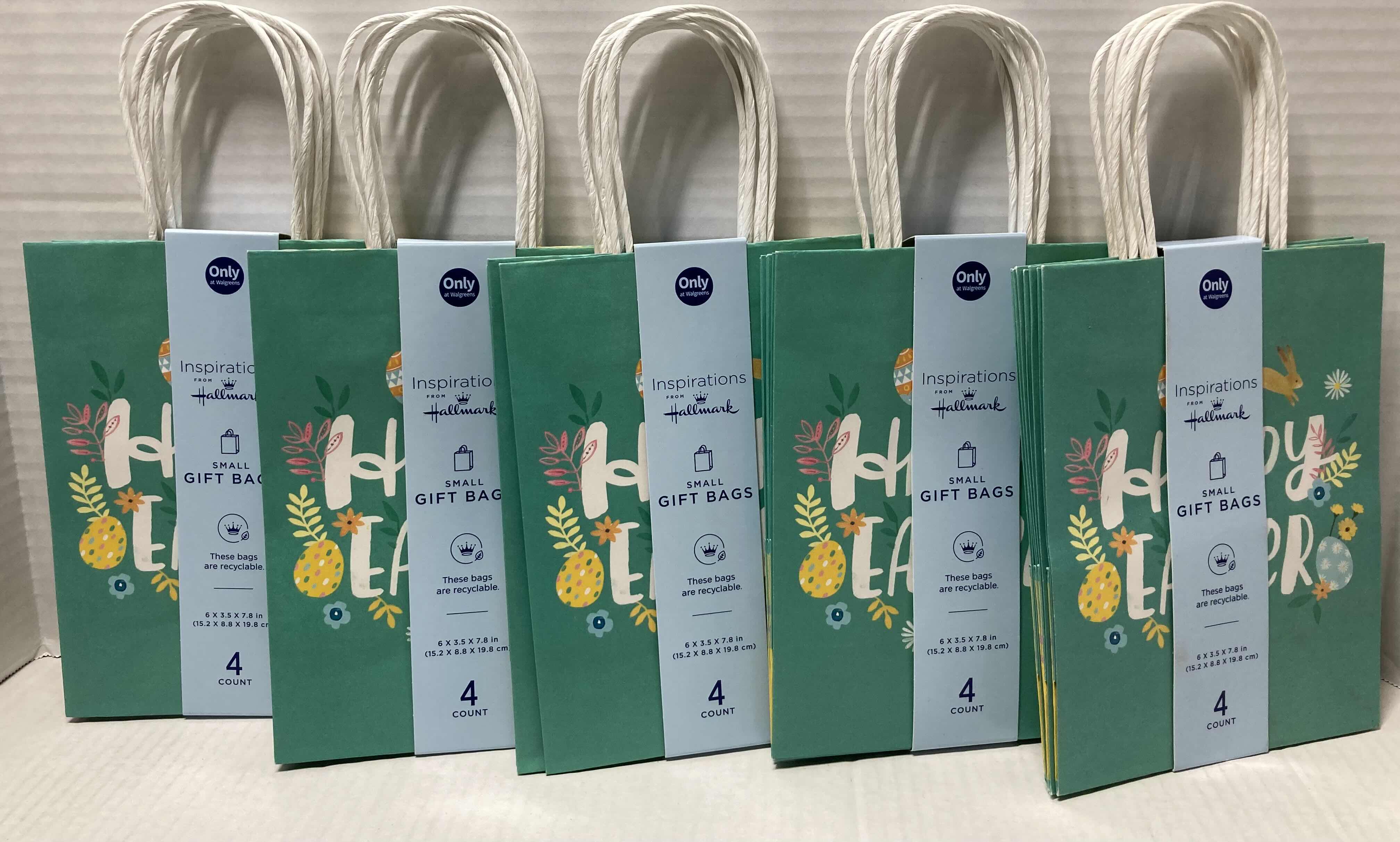 Photo 1 of NEW HALLMARK HAPPY EASTER SMALL GIFT BAGS (20) & TISSUE PAPER (8)