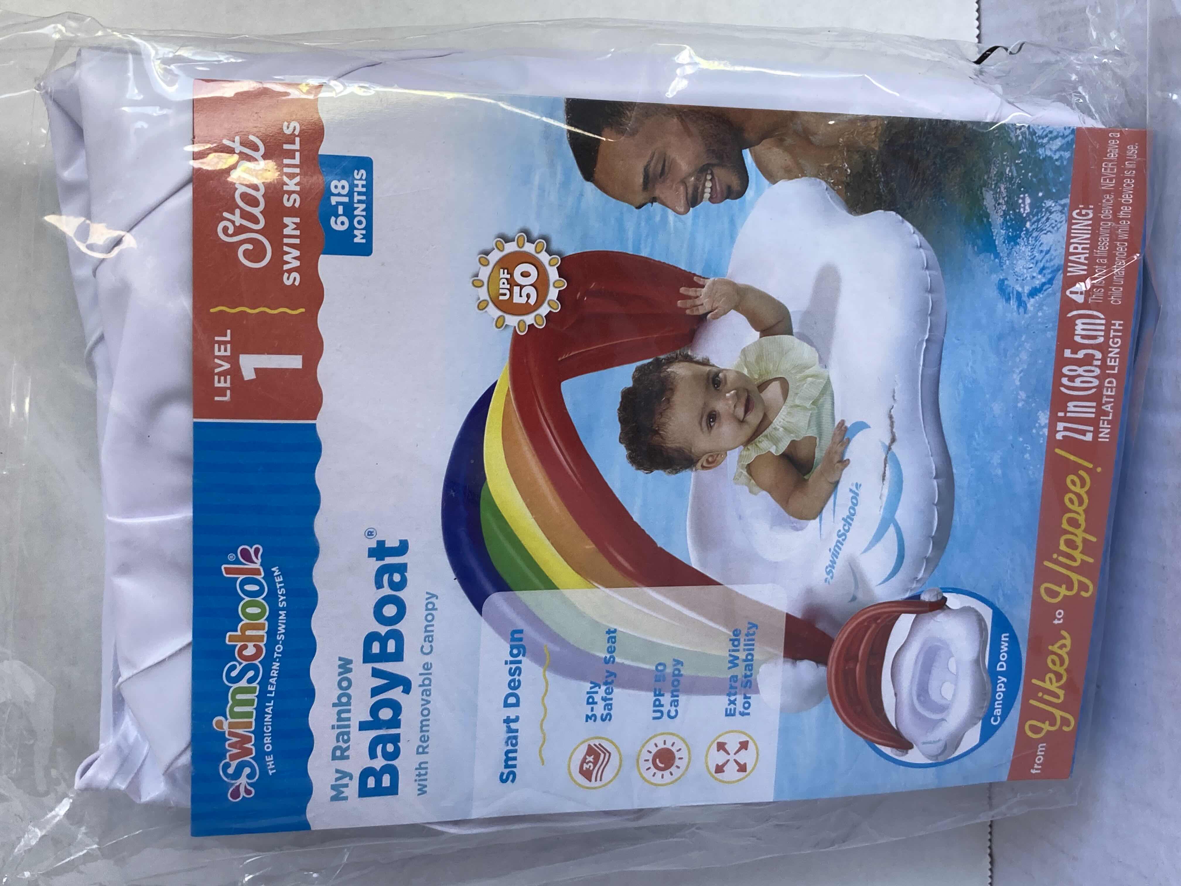 Photo 1 of NEW SWIM SCHOOL SHARKIE GLITTER BABY BOAT & MY RAINBOW BABY BOAT