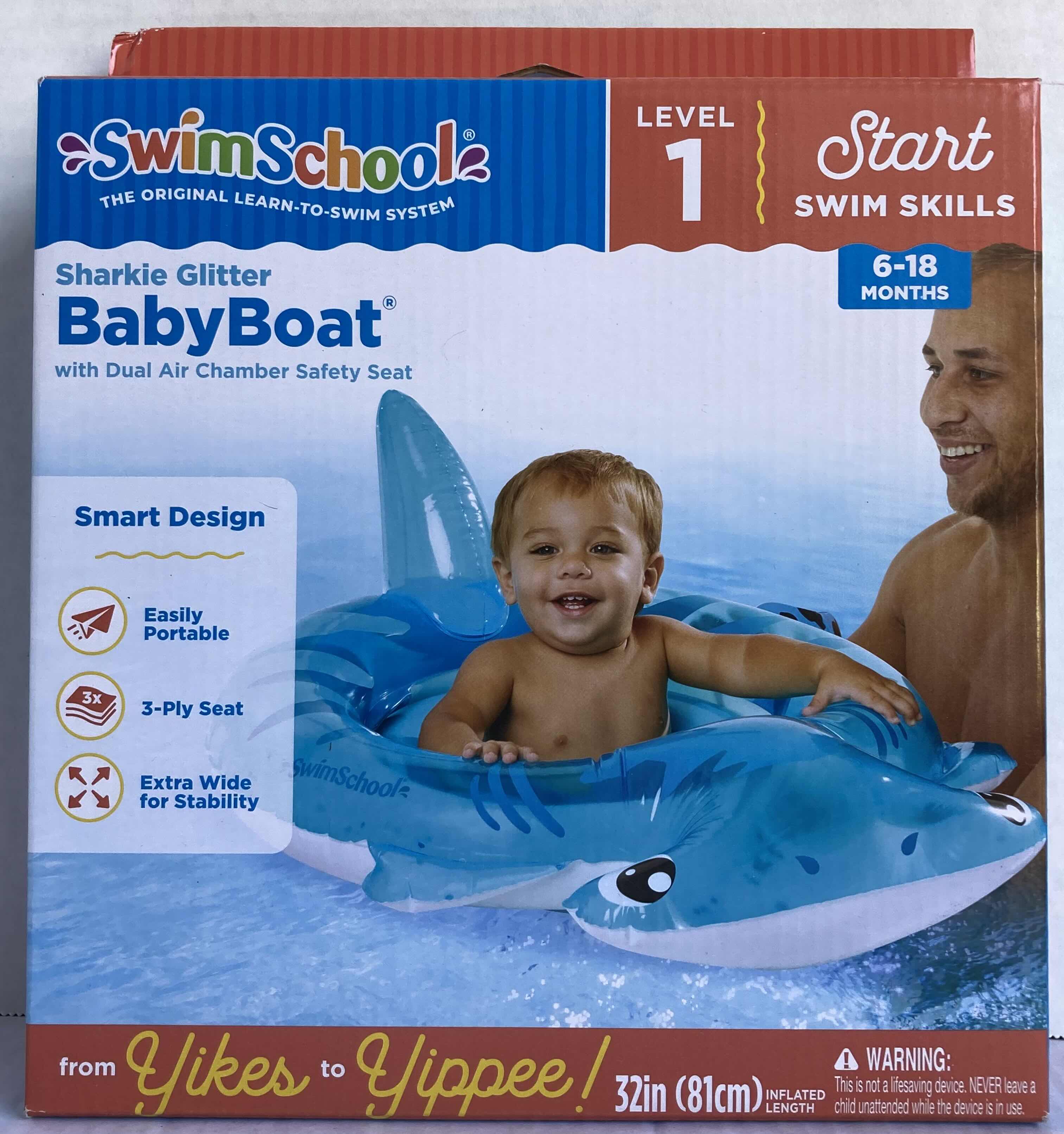 Photo 1 of NEW SWIM SCHOOL SHARKIE GLITTER BABY BOAT & MY RAINBOW BABY BOAT