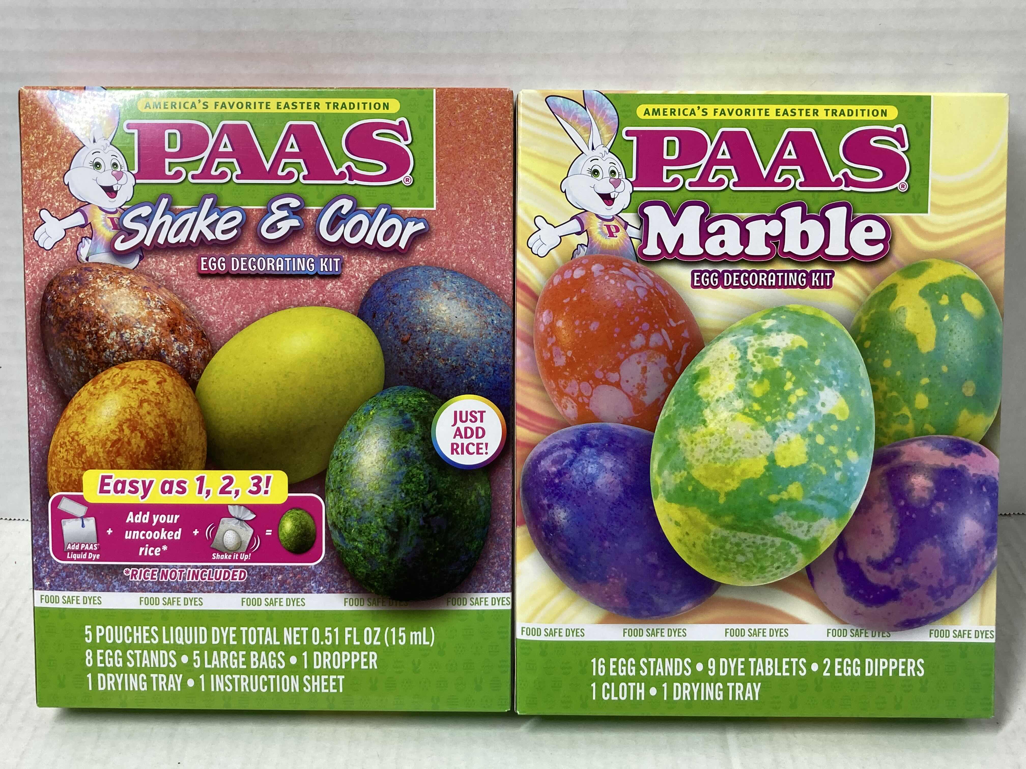 Photo 1 of NEW PAAS EASTER EGG DECORATING DYE KIT VARIOUS COLOR & STYLE KITS (9)