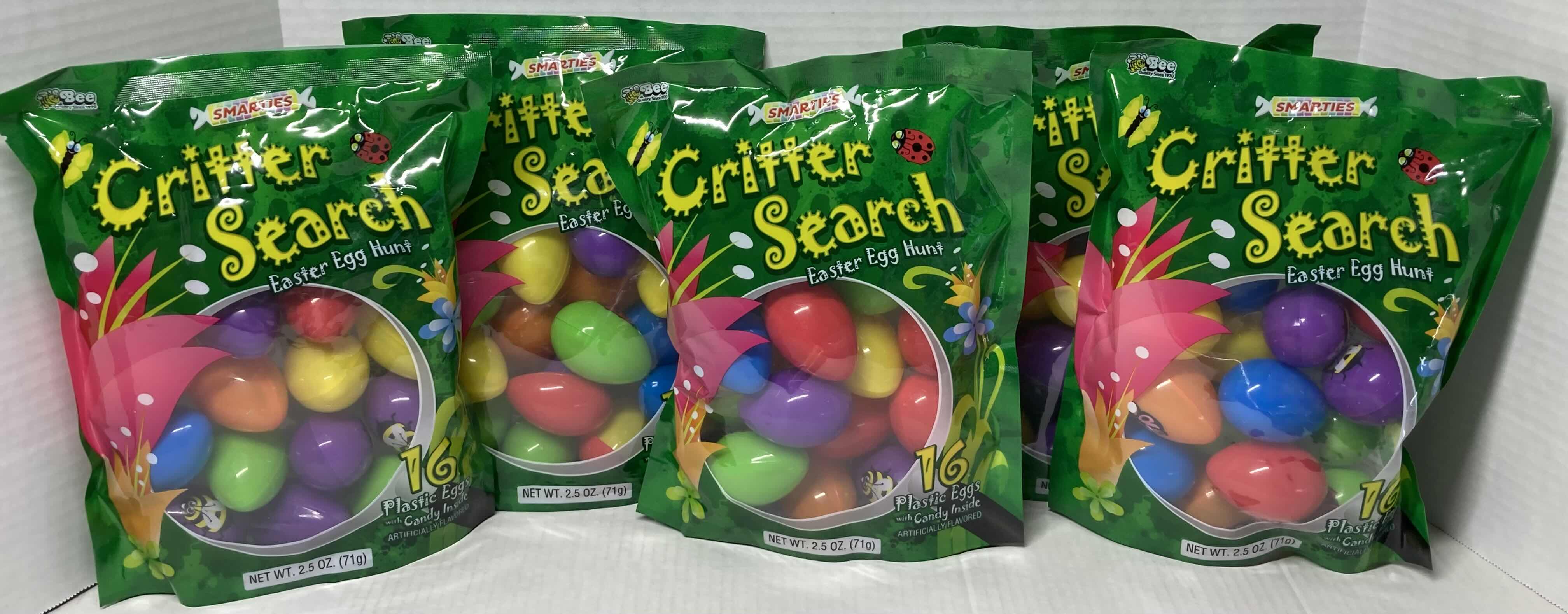 Photo 1 of NEW BEE SMARTIES FILLED PLASTIC EASTER EGG SETS (10)