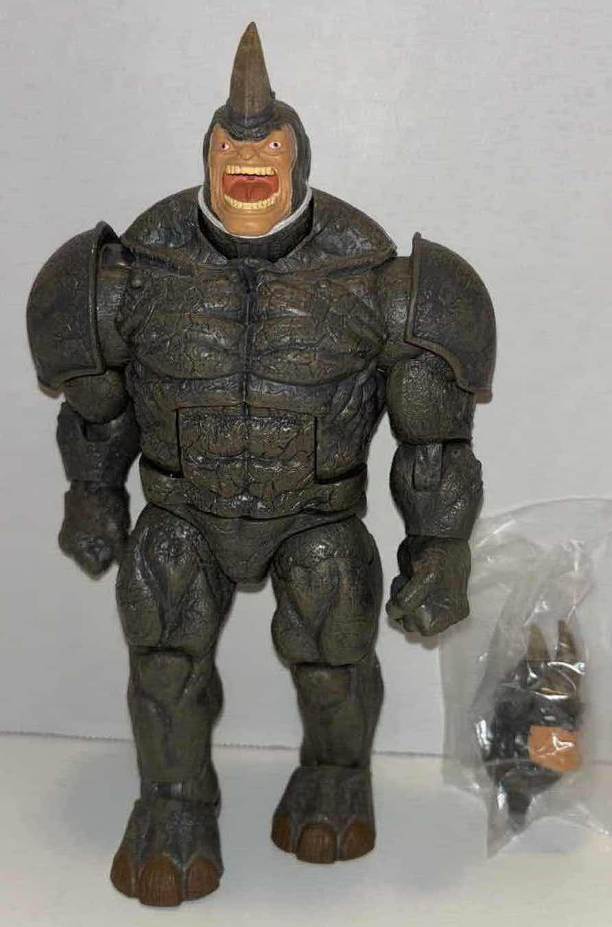 Photo 1 of 2015 MARVEL LEGENDS SPIDER-MAN 8.5” BUILD A FIGURE ACTION FIGURE “RHINO” W INTERCHANGEABLE HEAD