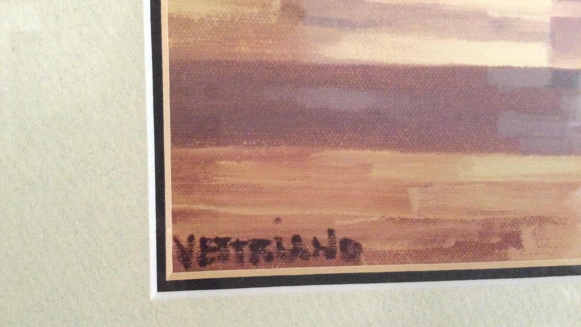 Photo 1 of FRAMED DANCING IN THE RAIN ARTWORK 33” X 28”