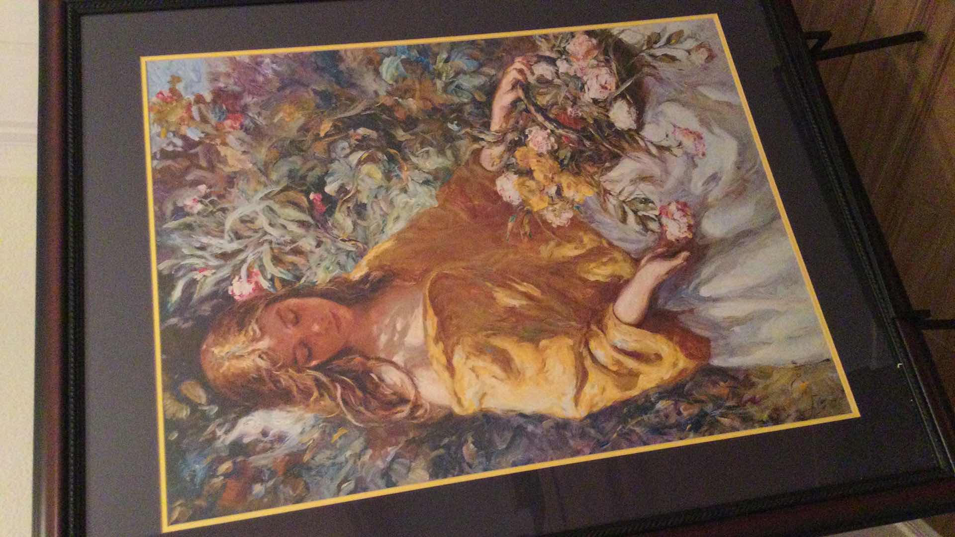 Photo 1 of FRAMED ARTWORK ON METAL EASEL 38” X 47”