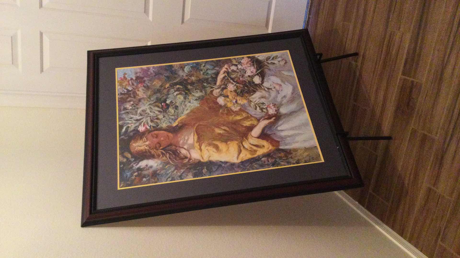 Photo 1 of FRAMED ARTWORK ON METAL EASEL 38” X 47”