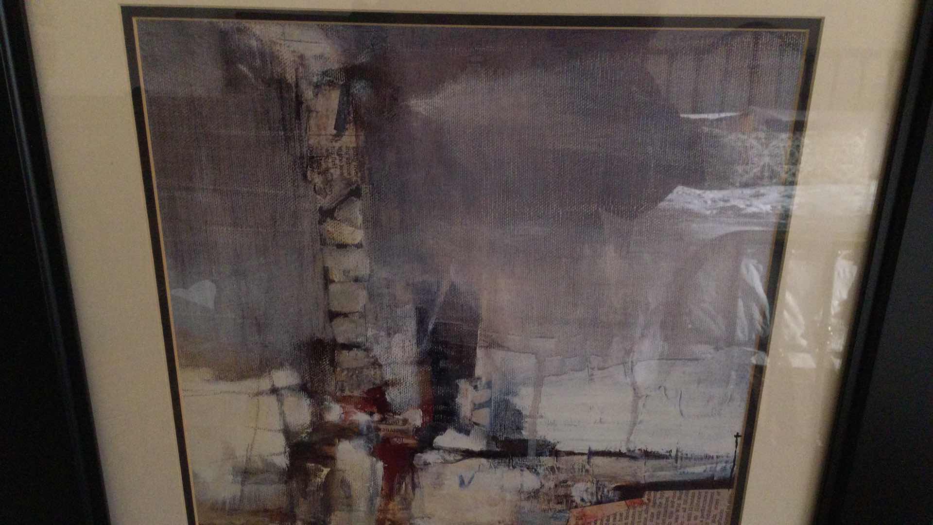 Photo 1 of FRAMED ABSTRACT ARTWORK 23.5” X 23.5”