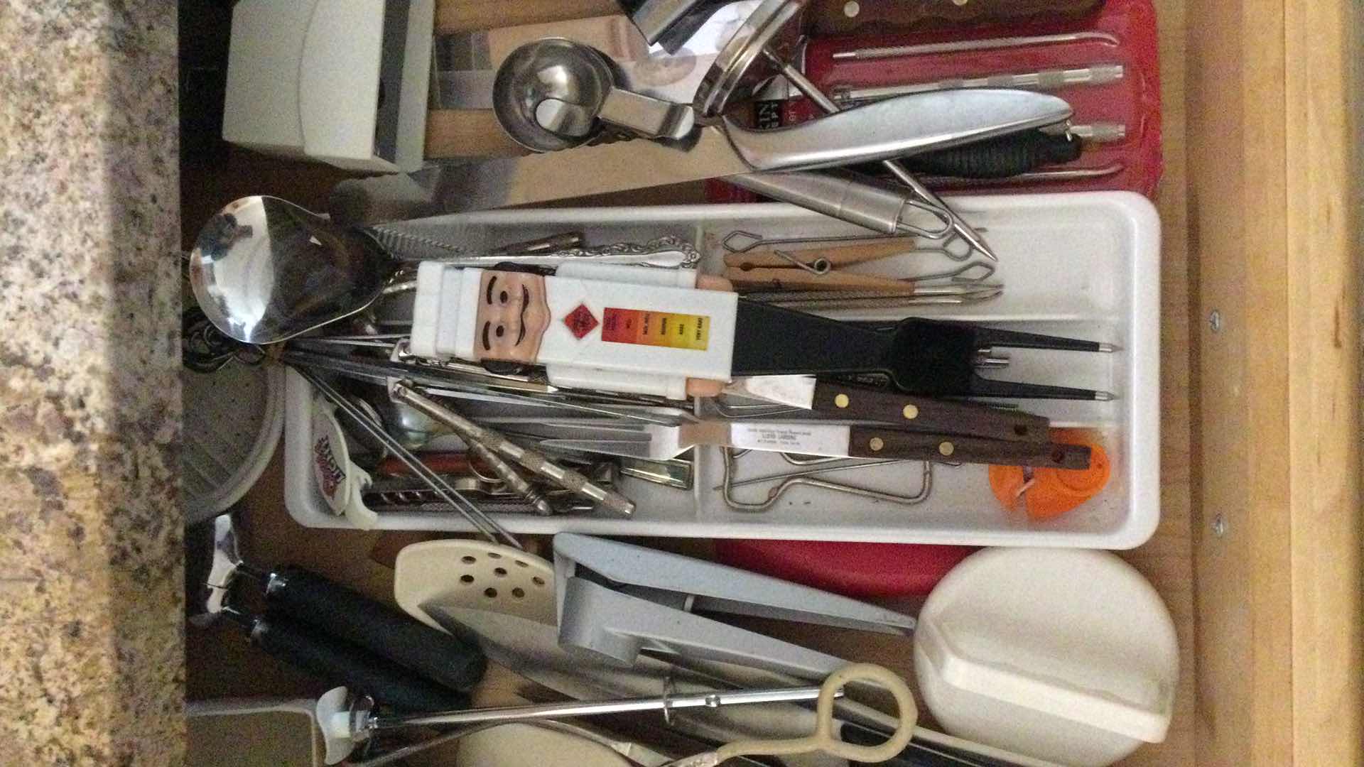 Photo 1 of CONTENTS IN KITCHEN DRAWER TOOLS & UTENSILS