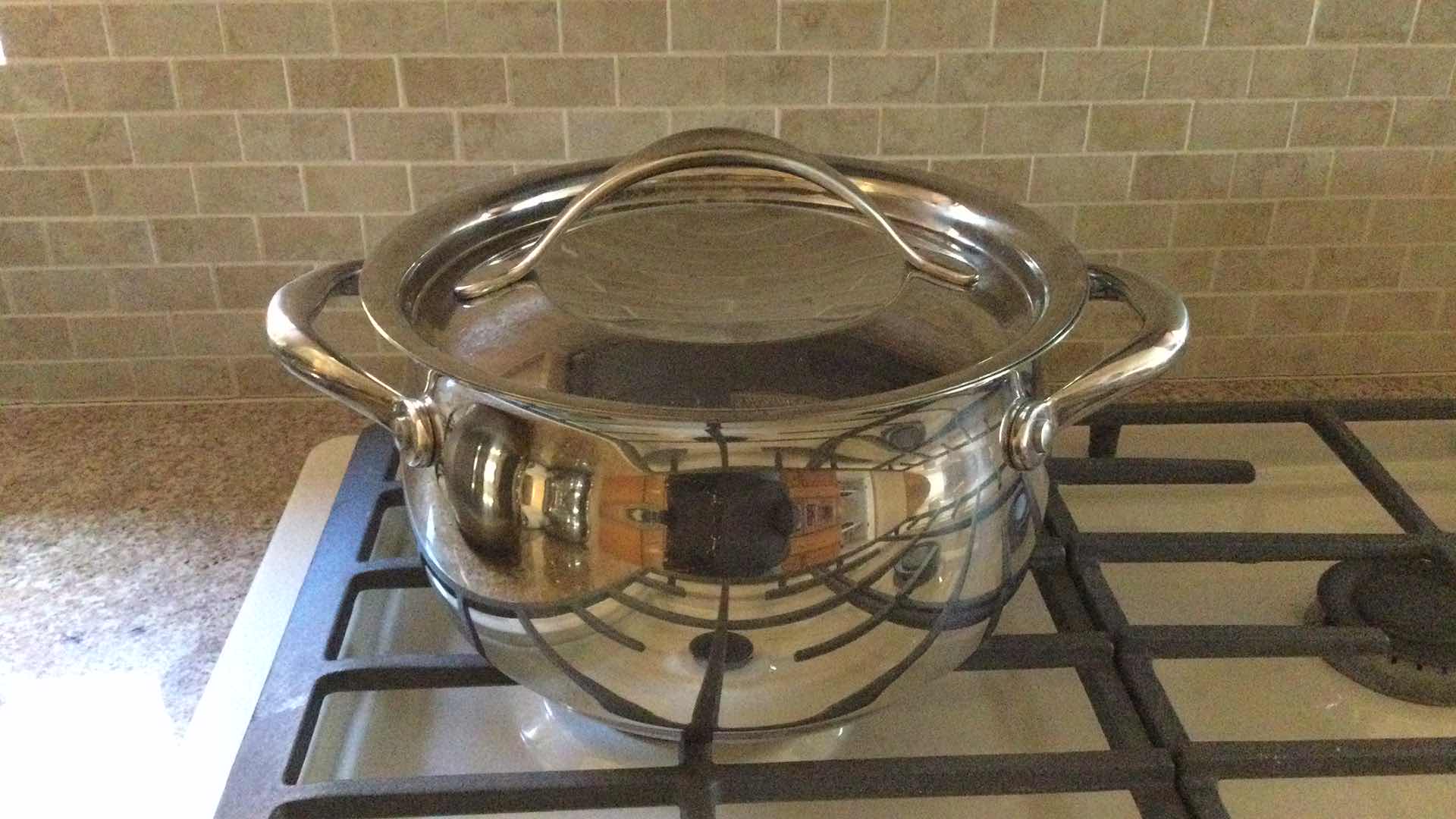 Photo 4 of KIRKLAND STAINLESS STEEL COOKWARE 9 PC. SET