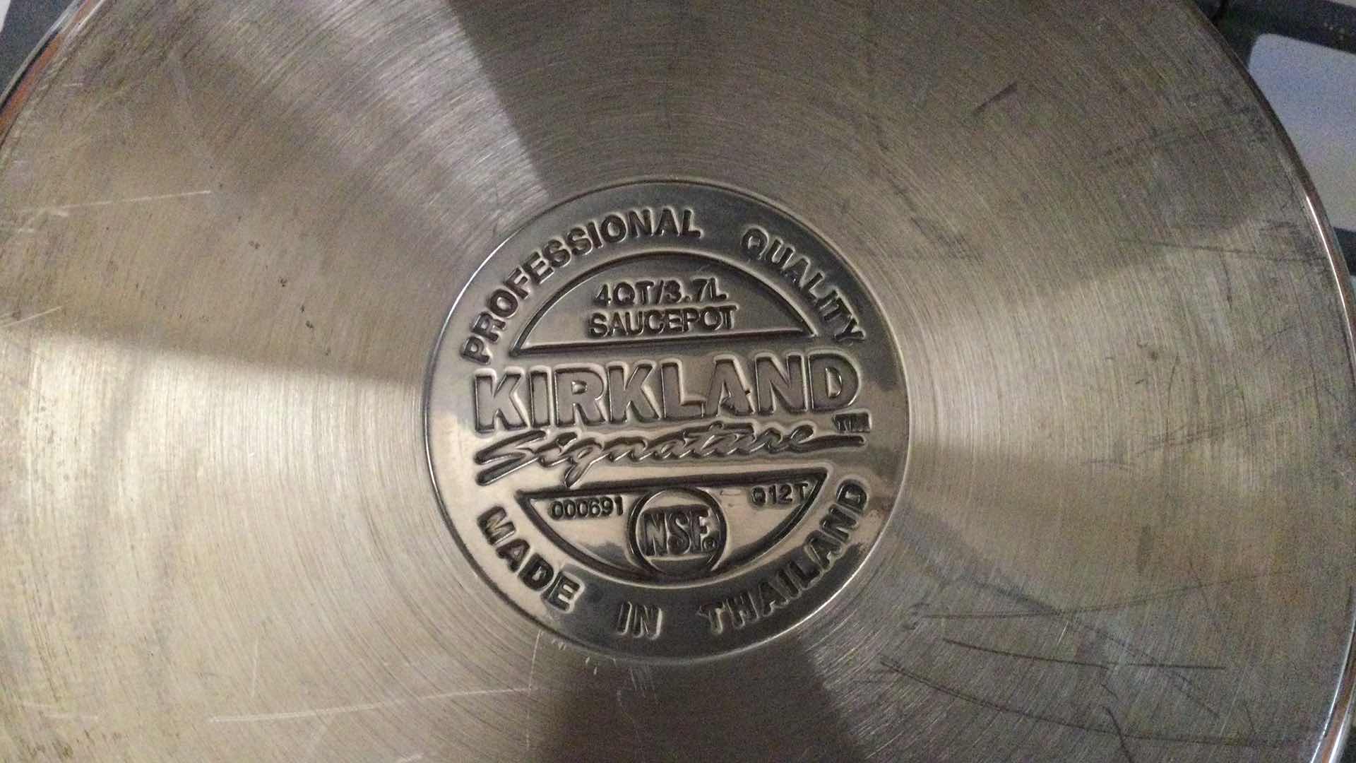 Photo 8 of KIRKLAND STAINLESS STEEL COOKWARE 9 PC. SET