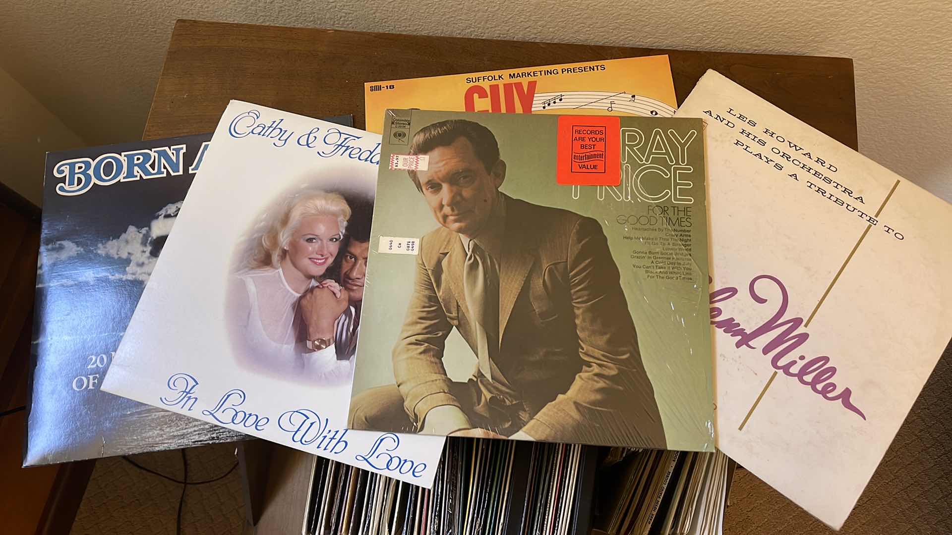 Photo 2 of VINTAGE ALBUM STORAGE CABINET W/VARIOUS ALBUMS 28” X 15” H 28”