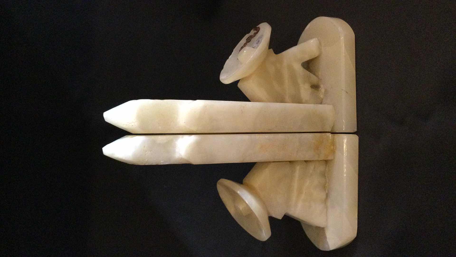 Photo 6 of CARVED STONE HECHO EN MEXICO BOOK ENDS H 9”