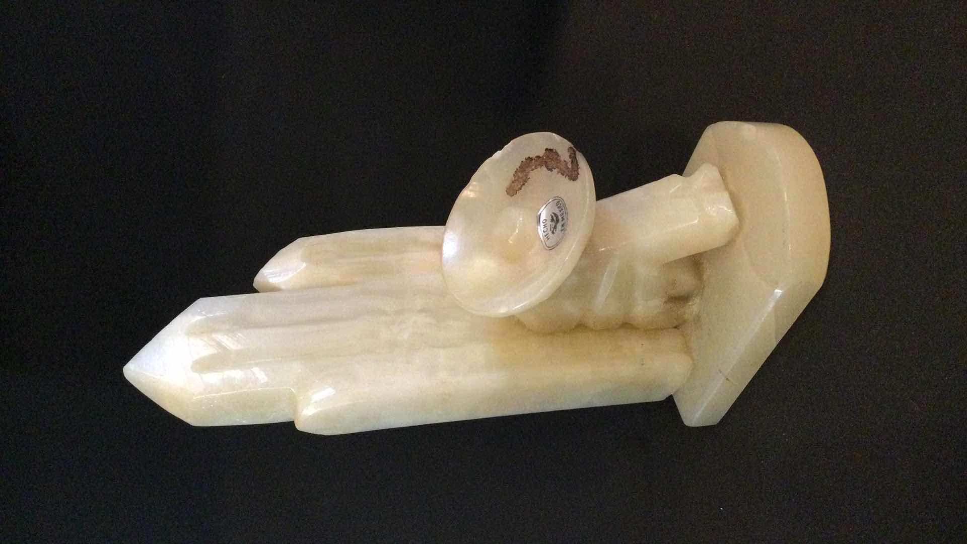 Photo 2 of CARVED STONE HECHO EN MEXICO BOOK ENDS H 9”