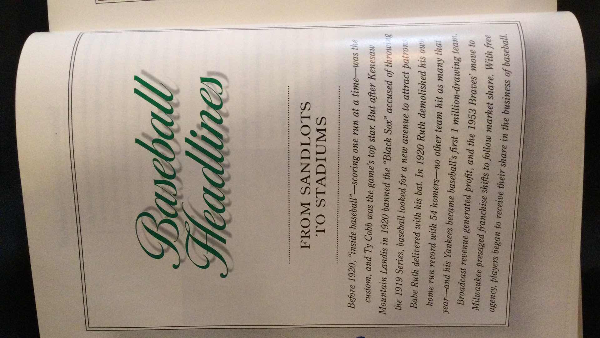 Photo 1 of TREASURY OF BASEBALL (A CELEBRATION OF AMERICAS FAVORITE PAST TIME) BOOK