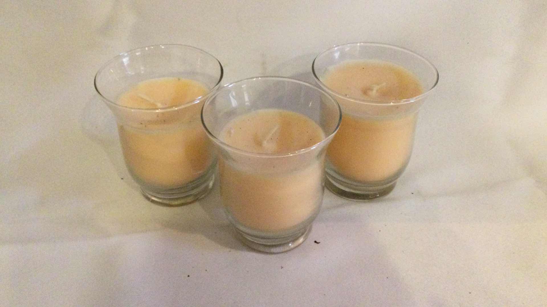 Photo 1 of BRASS 11.5” PLATE W/ JAR CANDLES (3) & SNUFFER