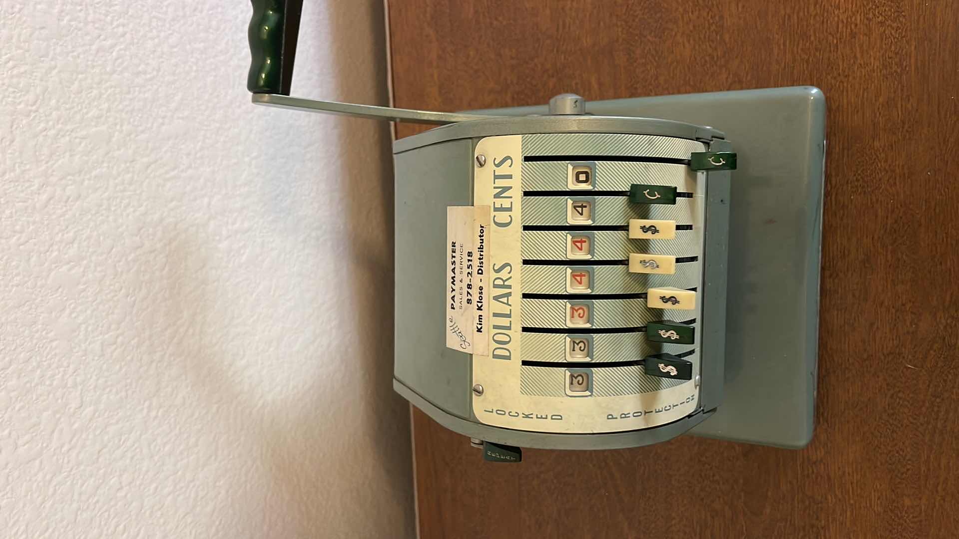 Photo 1 of VINTAGE ORIGINAL PAYMASTER CHECK WRITER