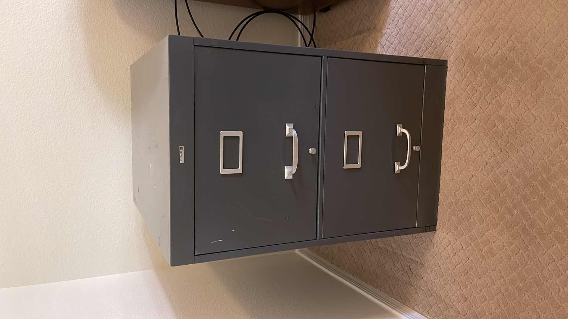 Photo 1 of COLE METAL 2-DRAWER FILING CABINET 18” X 27” H 28”