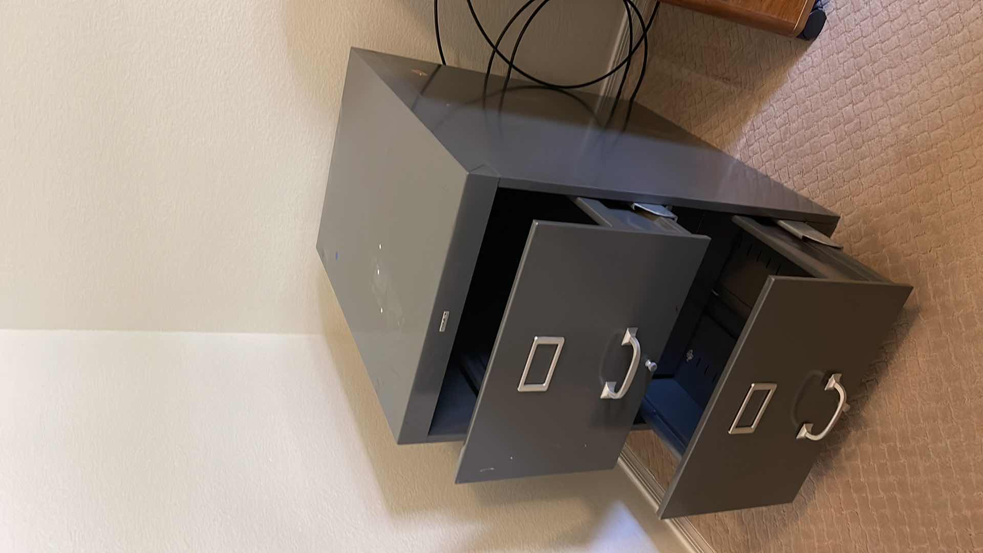 Photo 1 of COLE METAL 2-DRAWER FILING CABINET 18” X 27” H 28”