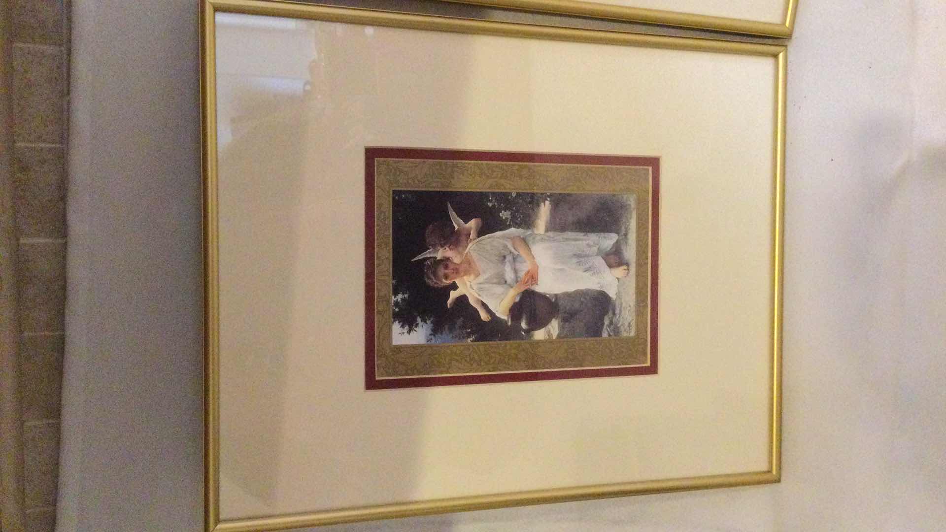 Photo 1 of GOLD FRAMED ANGEL ARTWORKS (2) 11” X 14”