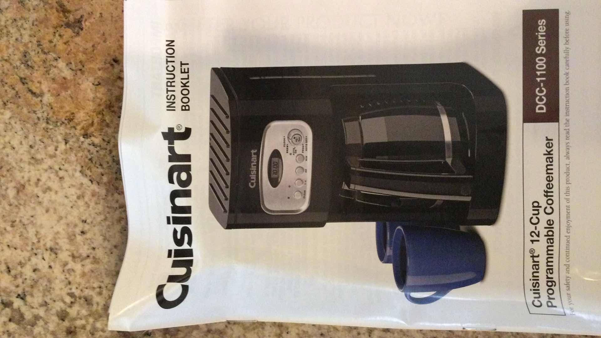 Photo 5 of CUISINART DCC-1100 SERIES 12-CUP PROGRAMMABLE COFFEEMAKER W/ CUT GLASS MUGS