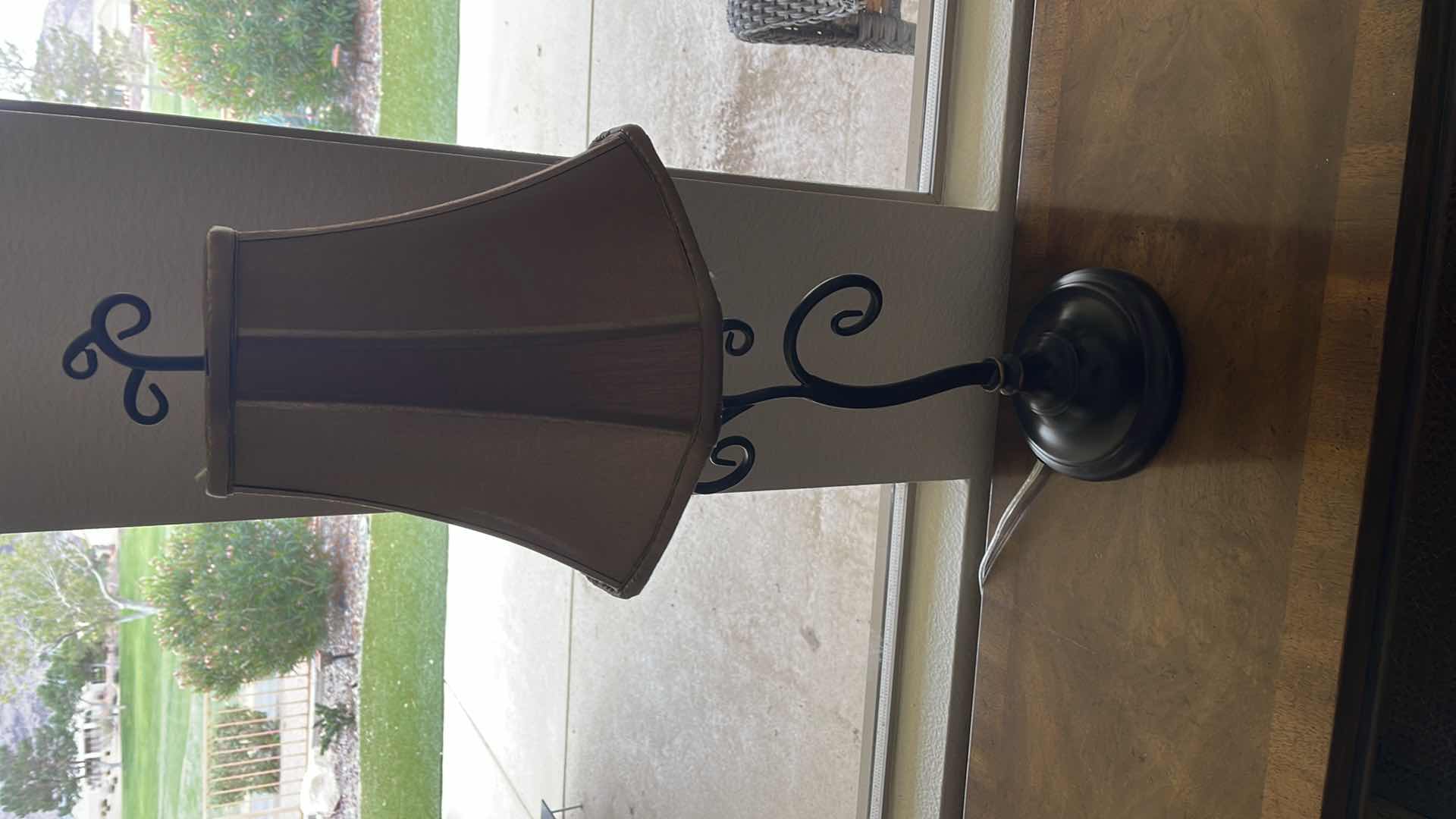 Photo 1 of TABLE LAMP W/ TAN SHADE H 29”