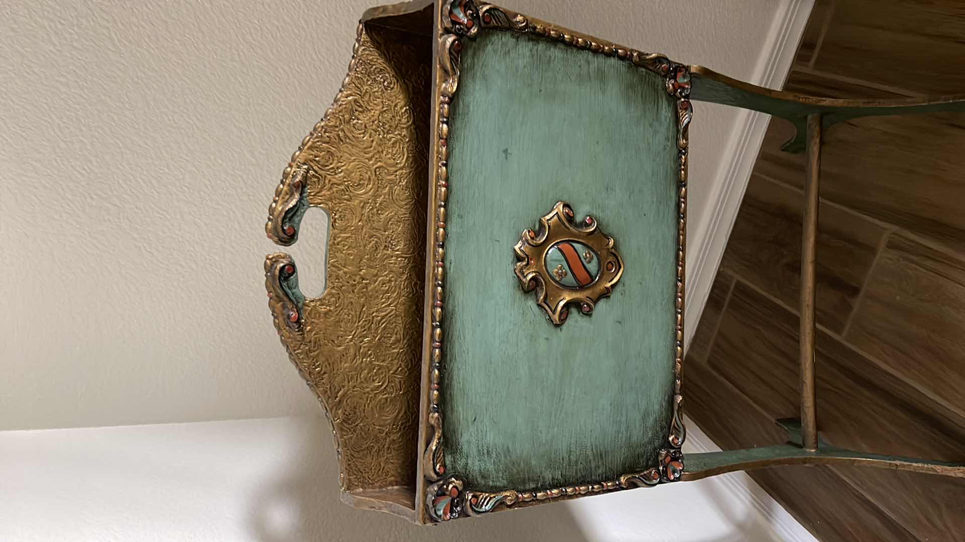 Photo 1 of PAINTED RESIN UMBRELLA HOLDER 16” X 6” H 26”