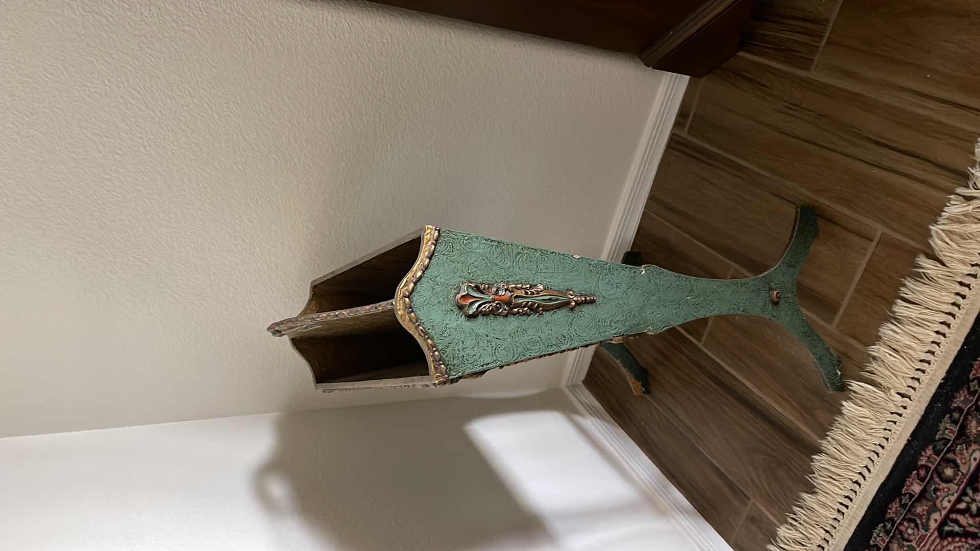 Photo 1 of PAINTED RESIN UMBRELLA HOLDER 16” X 6” H 26”