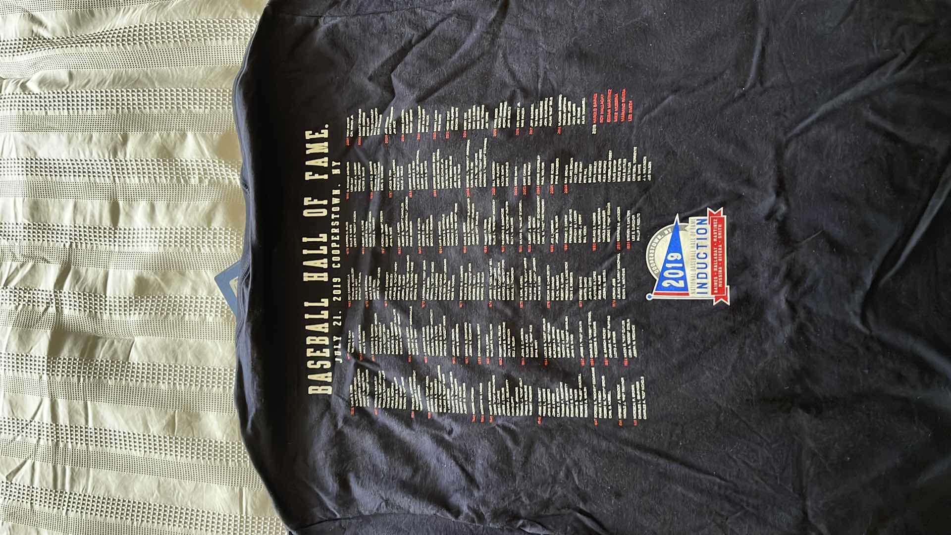 Photo 1 of NEW 2019 BASEBALL HALL OF FAME INDUCTION TSHIRTS (XL)