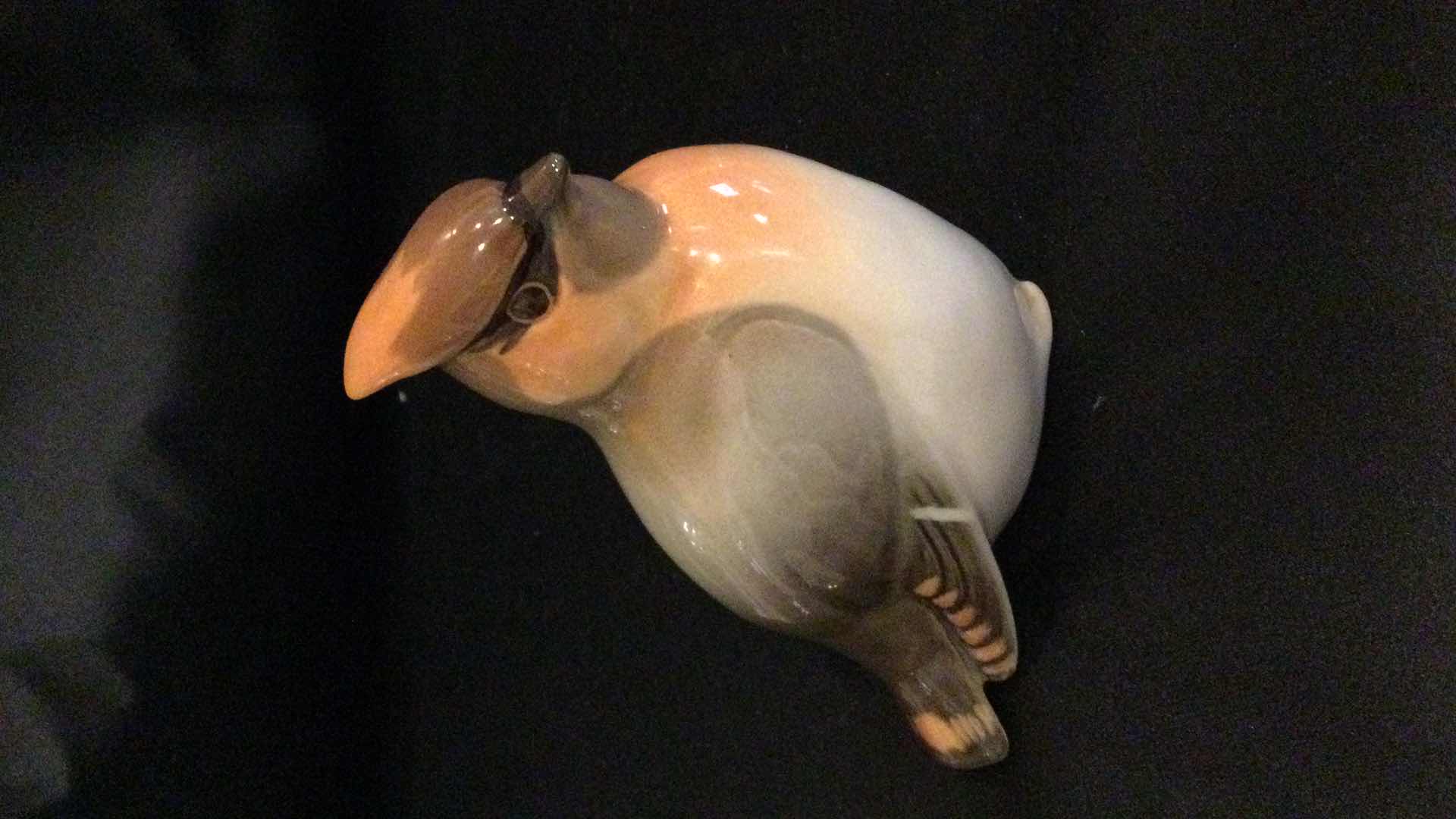 Photo 1 of DECORATIVE SILVER VASE W/ TRAY & CERAMIC BIRD