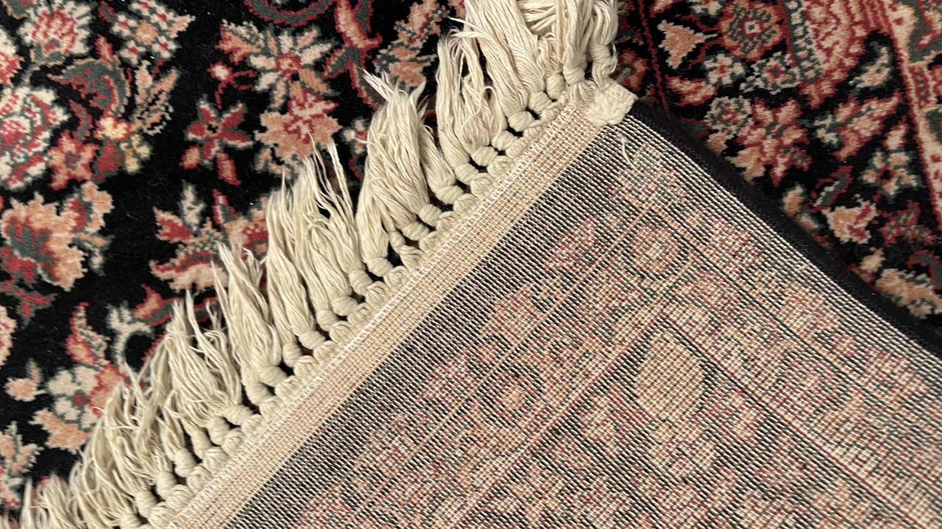 Photo 1 of BLUE WOVEN FLORAL RUG 48” X 74”