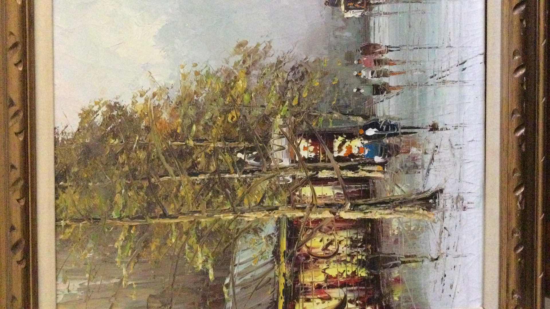 Photo 1 of FRAMED ARTIST SIGNED “MORGAN” PAINTING ON CANVAS 55” X 31”