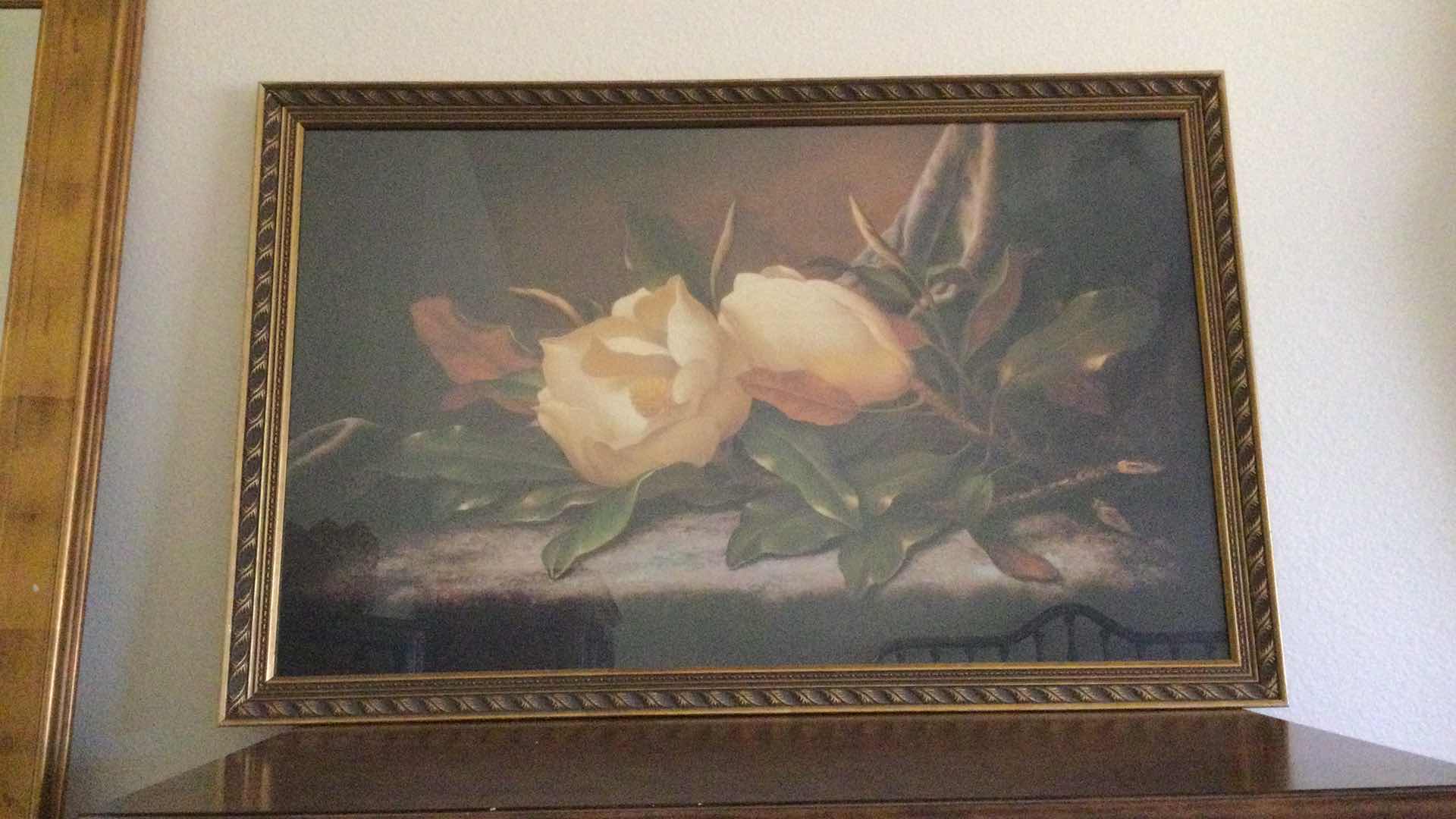 Photo 1 of FRAMED MAGNOLIA ARTWORK 42” X 27”