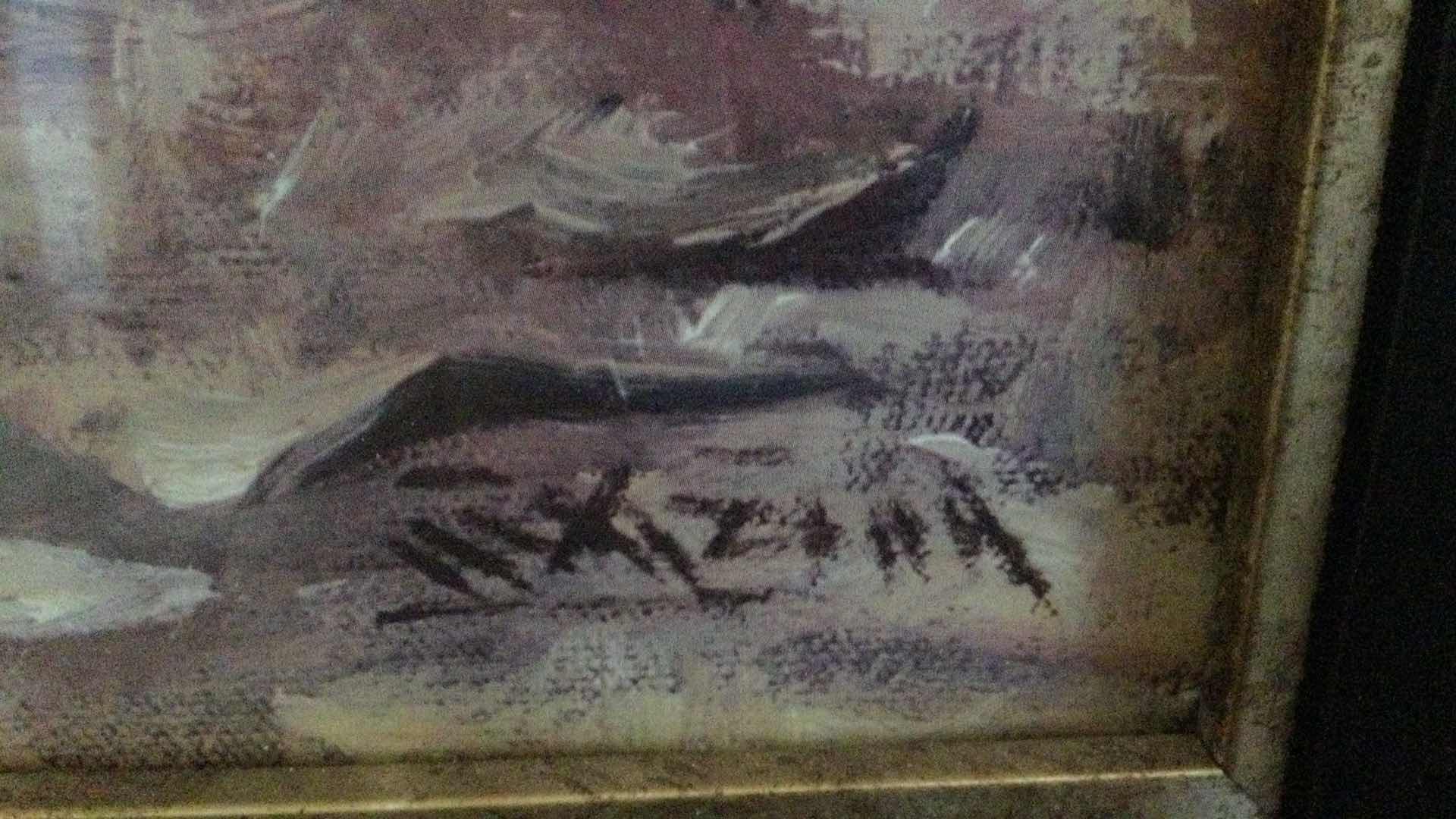 Photo 1 of FRAMED ASIAN MOTIF ARTWORK 15” X 39”