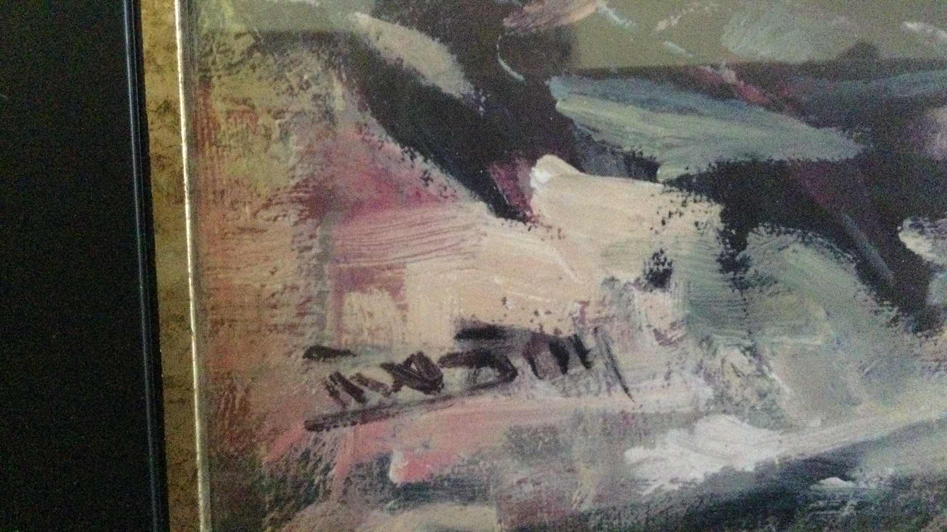 Photo 1 of FRAMED ASIAN MOTIF ARTWORK 15” X 39”