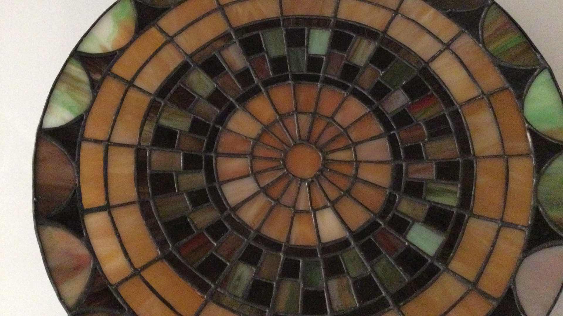 Photo 1 of DECORATIVE STAINED GLASS LOOK 13” PLATE