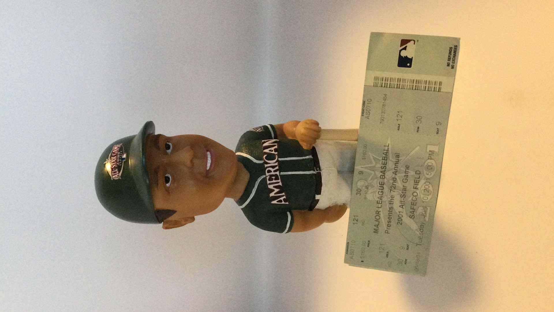 Photo 1 of BOBBING HEAD DOLL LIMITED EDITION ALL STAR GAME 2001 SEATTLE W/TICKET