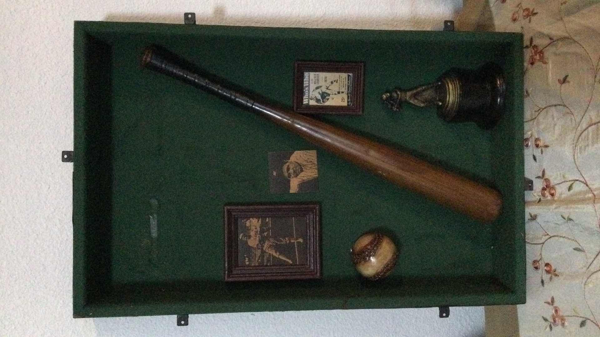 Photo 1 of BASEBALL MEMORABILIA SHOW CASE