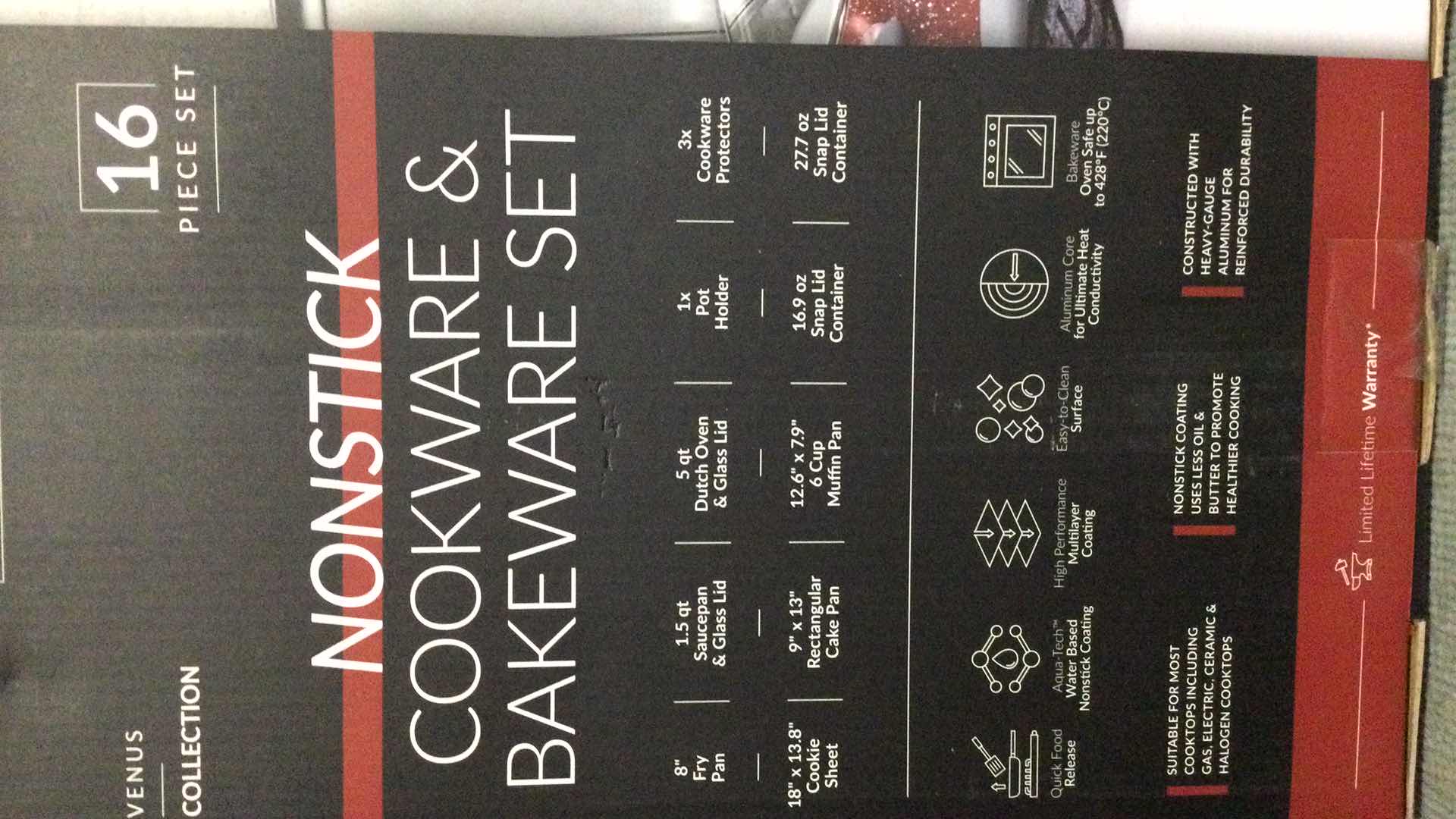 Photo 1 of NEW BKLYN VENUS COLLECTION 16PC NON-STICK COOK & BAKEWARE SET