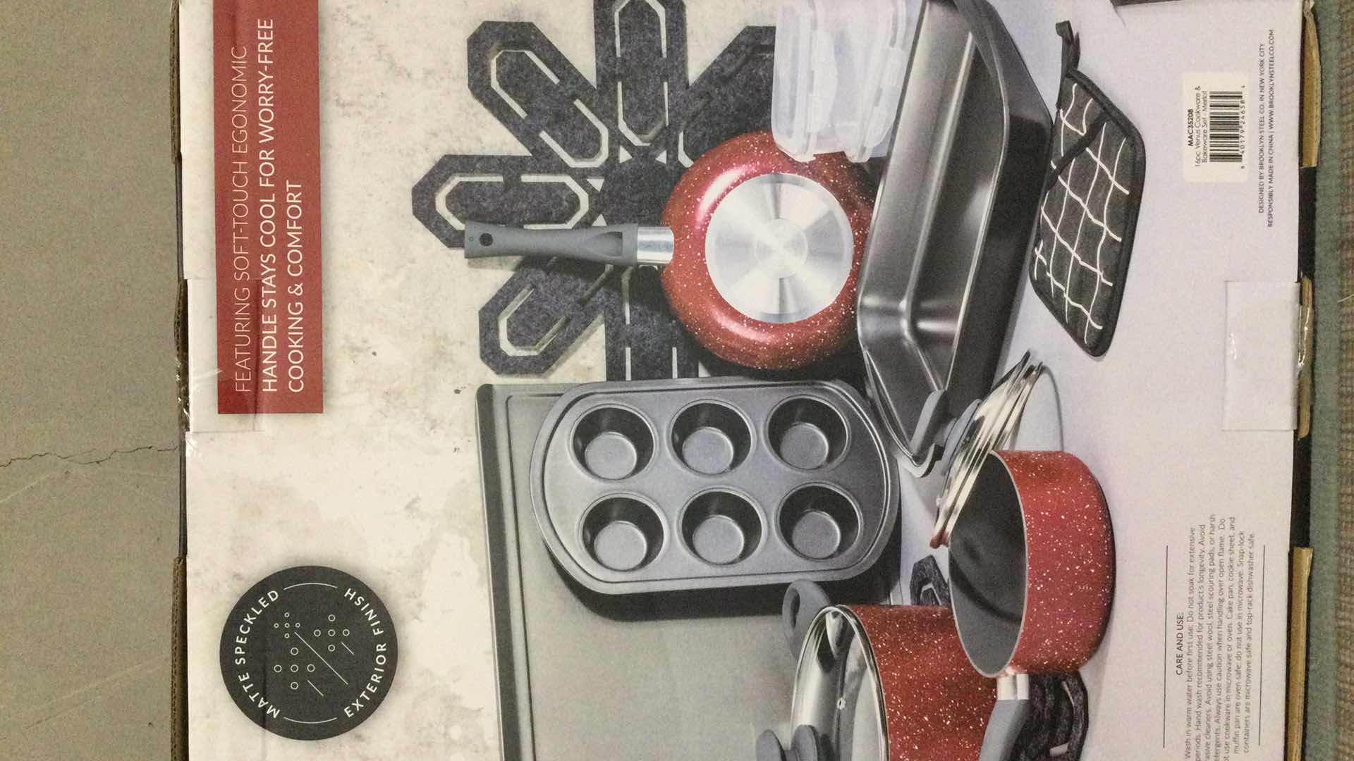 Photo 1 of NEW BKLYN VENUS COLLECTION 16 PC NON-STICK COOK & BAKEWARE SET