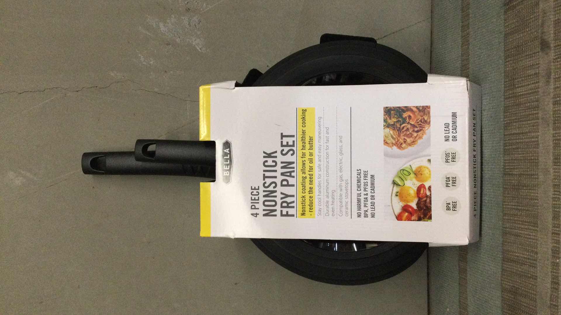 Photo 1 of NEW BELLA 4 PC NONSTICK FRY PAN SET