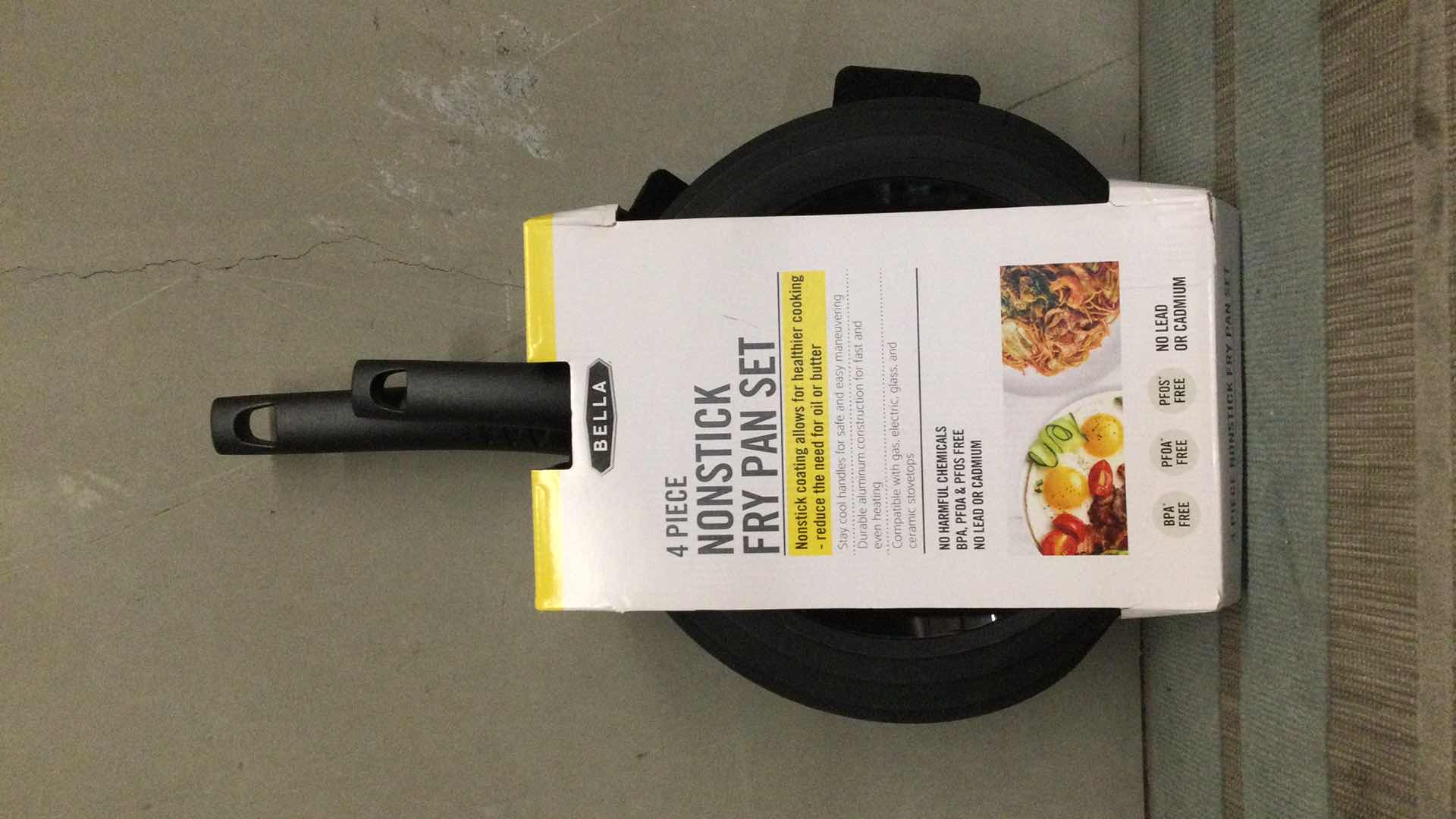 Photo 1 of NEW BELLA 4 PC NONSTICK FRY PAN SET