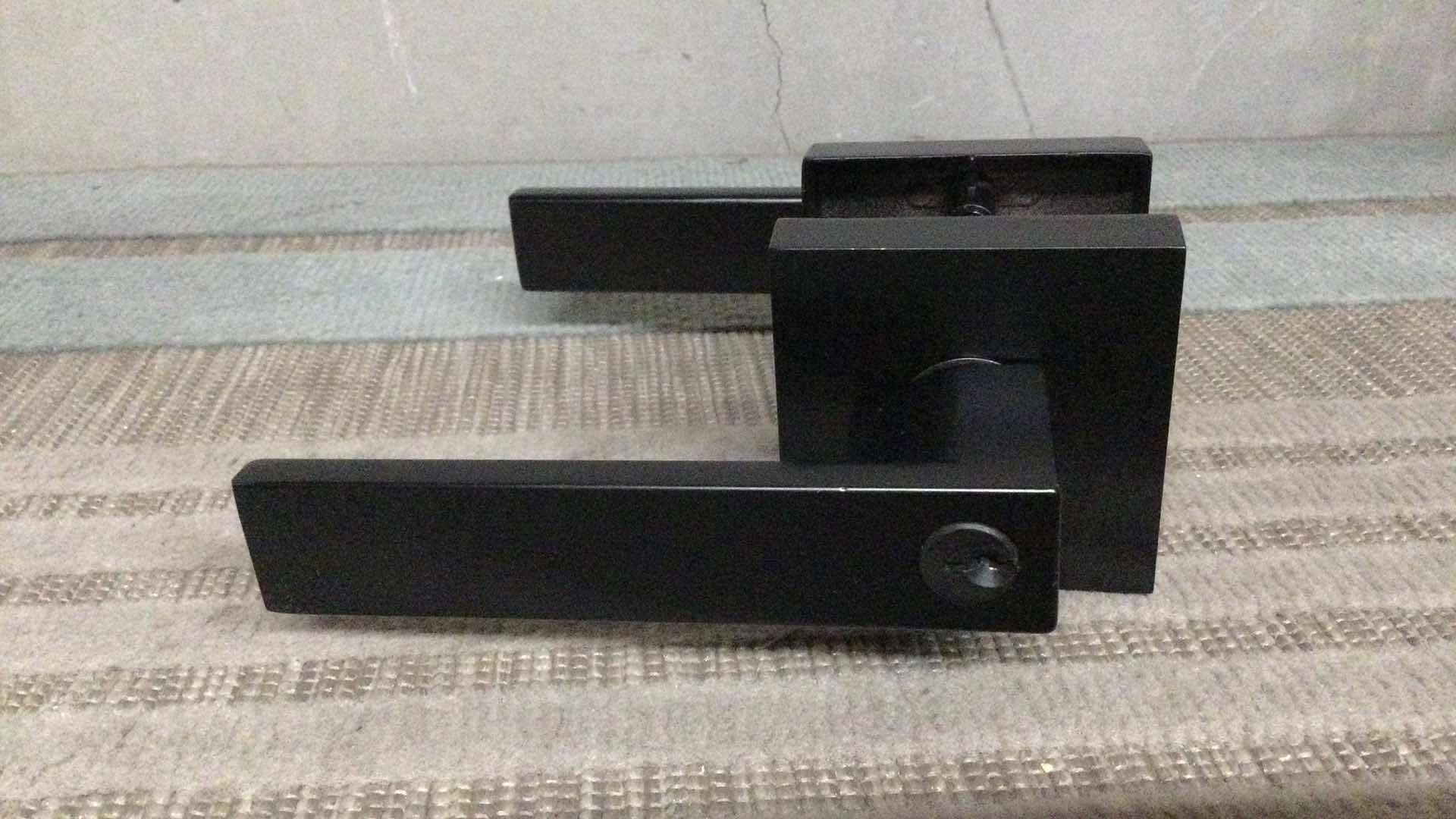 Photo 1 of NEW LOCKING LEVER DOOR KNOB & DEADBOLT COMBO DL01ET-111BK-COMBO BLACK FINISH