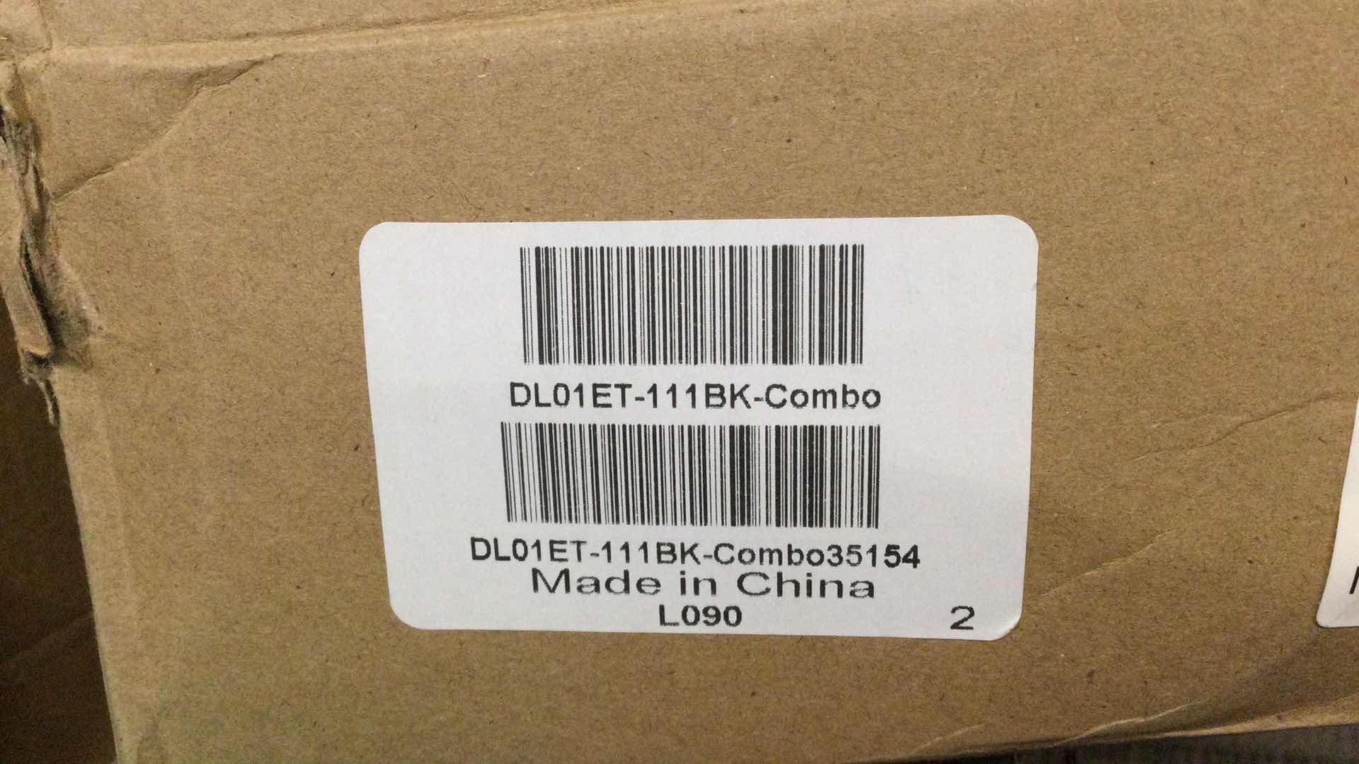 Photo 1 of NEW LOCKING LEVER DOOR KNOB & DEADBOLT COMBO DL01ET-111BK-COMBO BLACK FINISH