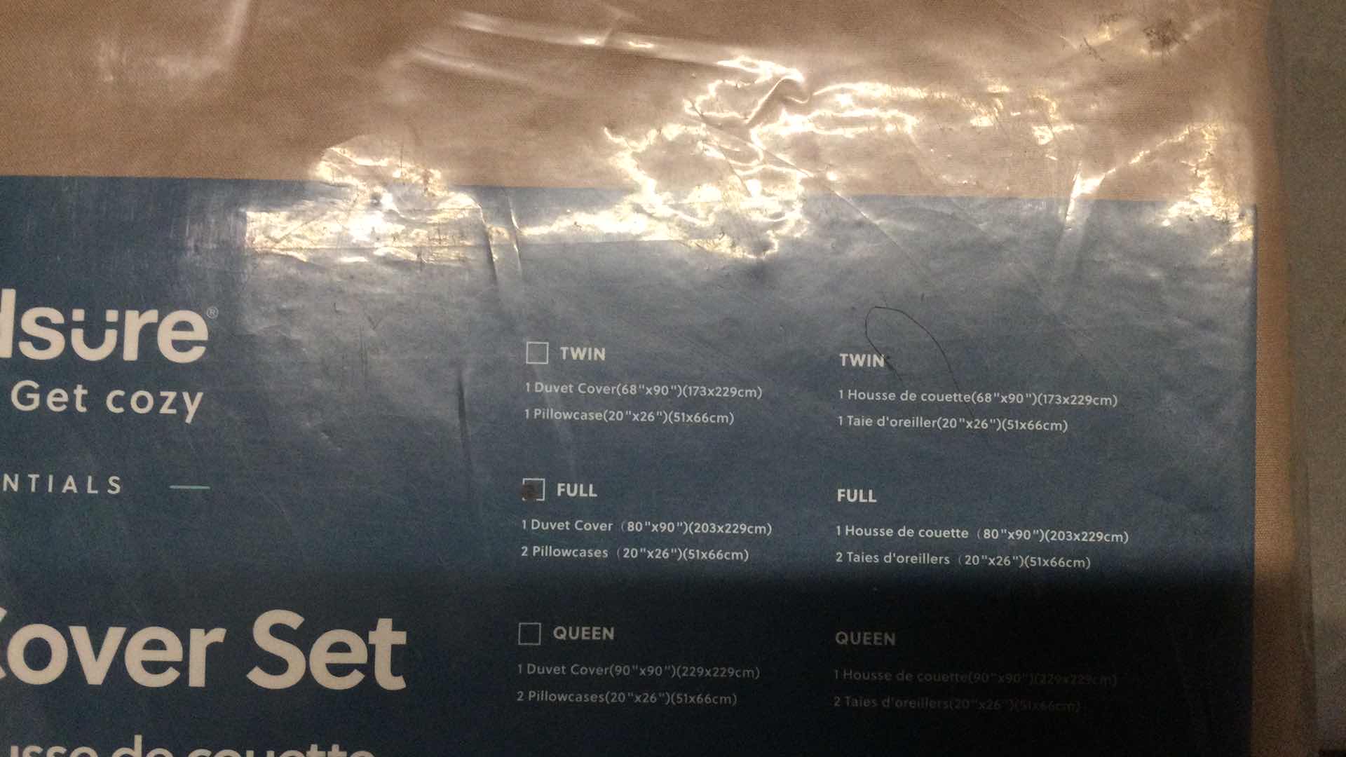 Photo 1 of BEDSURE FULL-SIZE DUVET COVER