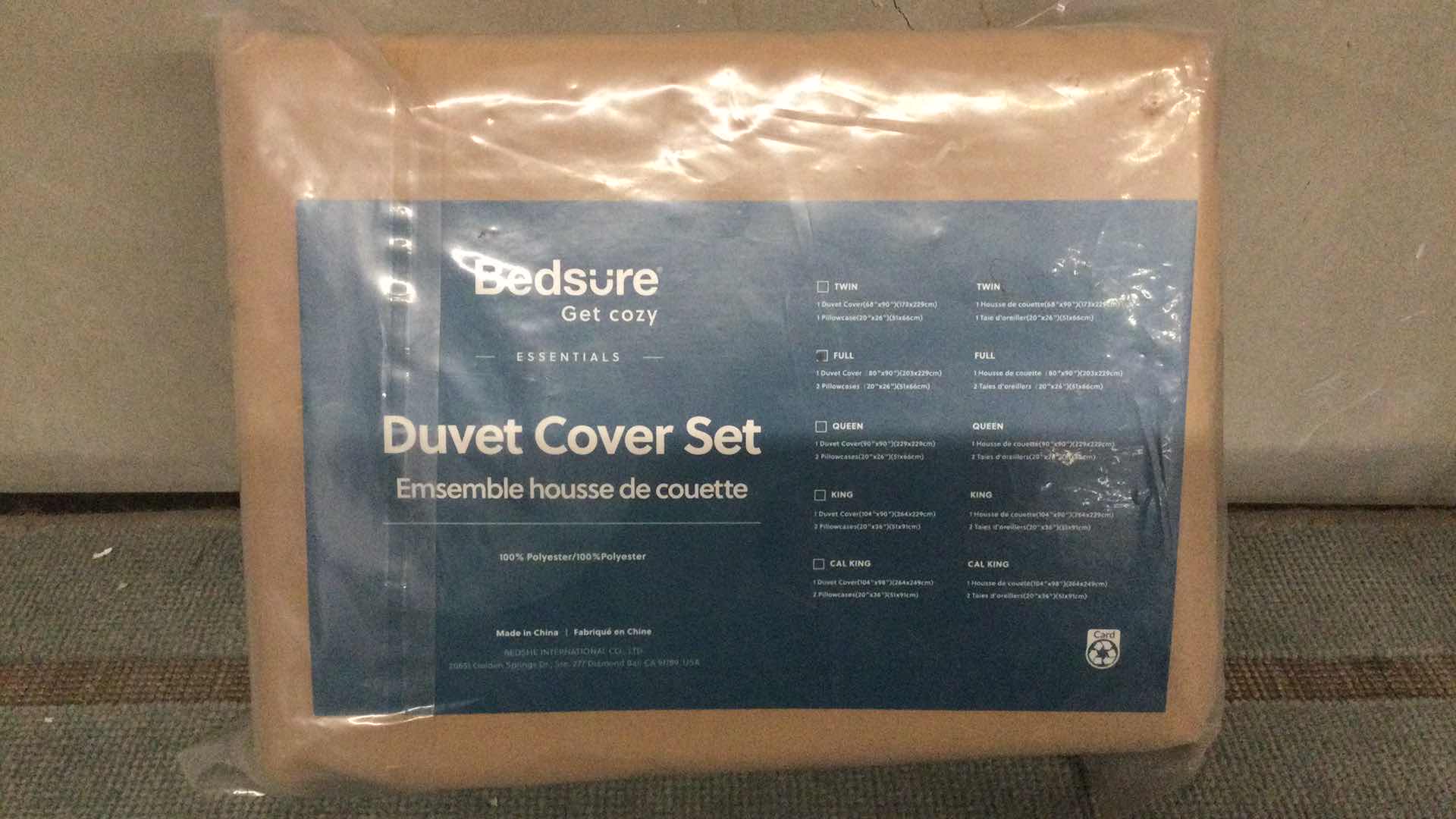 Photo 1 of BEDSURE FULL-SIZE DUVET COVER