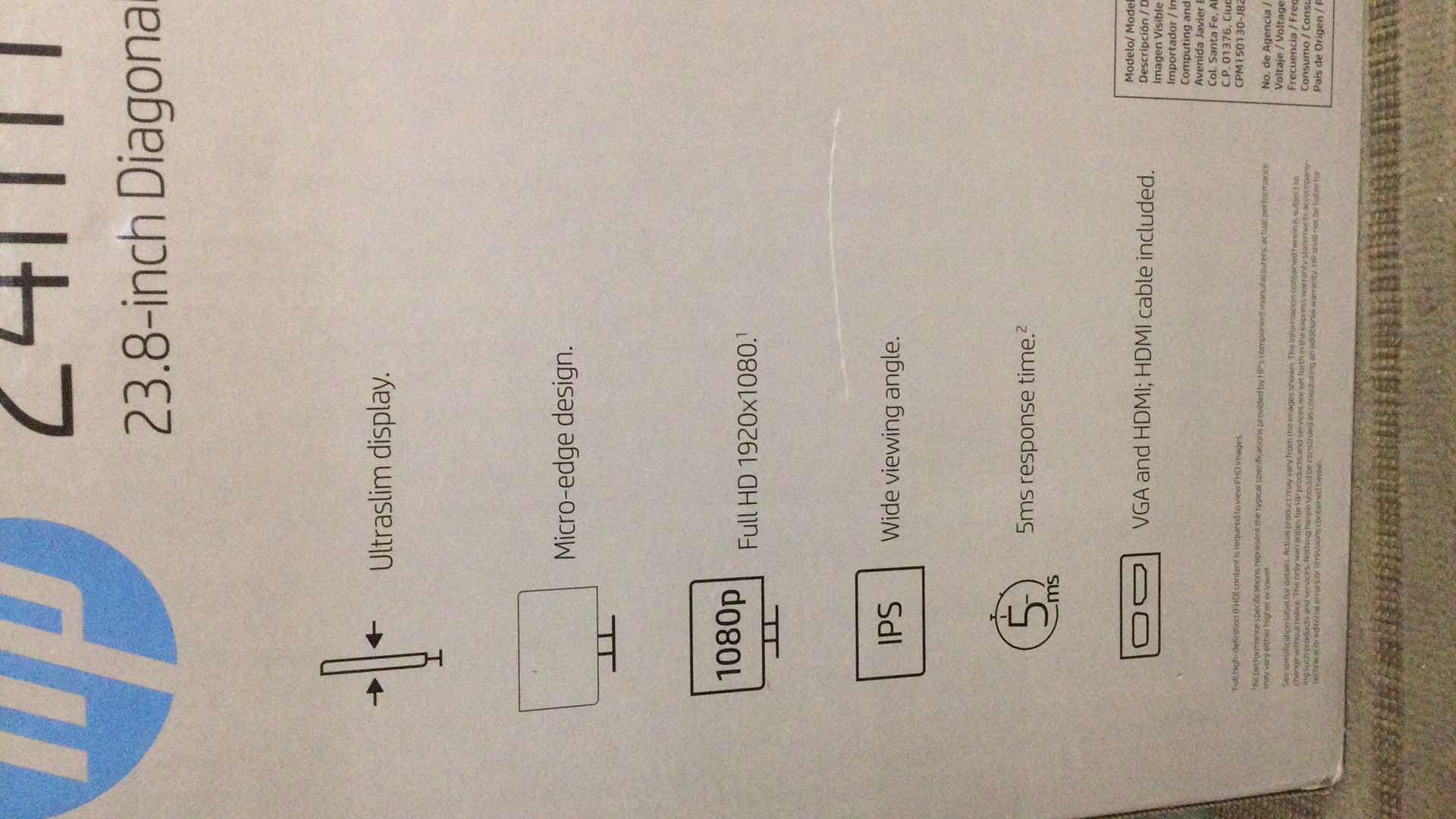 Photo 1 of HP 24m FULL HD MONITOR (UNTESTED)